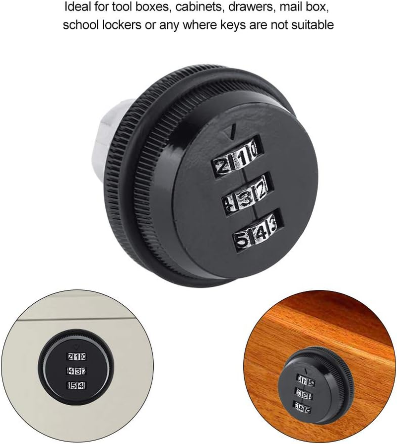 Security Lock Boxes, Combination Security Case Zinc Alloy Support Multi Number Combinations, Portable Safe Box for House Cabinets Drawers Mail Box image number 5