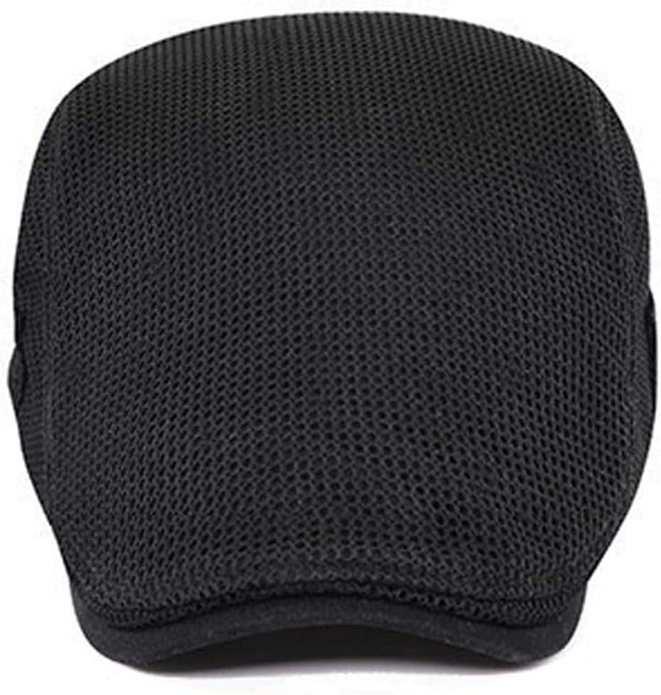 AIMALL Men&rsquo;S Mesh Beret Flat Cap &ndash; Lightweight Breathable Sunshade Summer Hat for Women & Men, Adjustable 22.04&ndash;22.83In Head Size, UV Protection Outdoor Cap image number 1