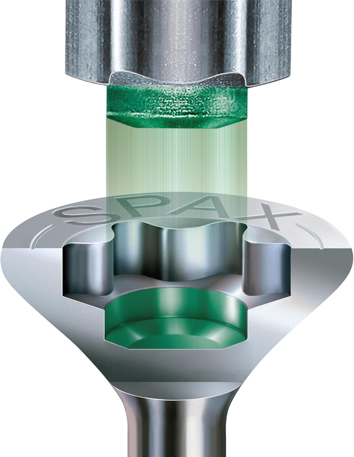 SPAX T-Star plus 0541010450605 Laying Screw, 4.5 X 60 Mm, Pack of 500, Countersunk Head, Fixing Thread, 4CUT, Wirox A3J image number 4