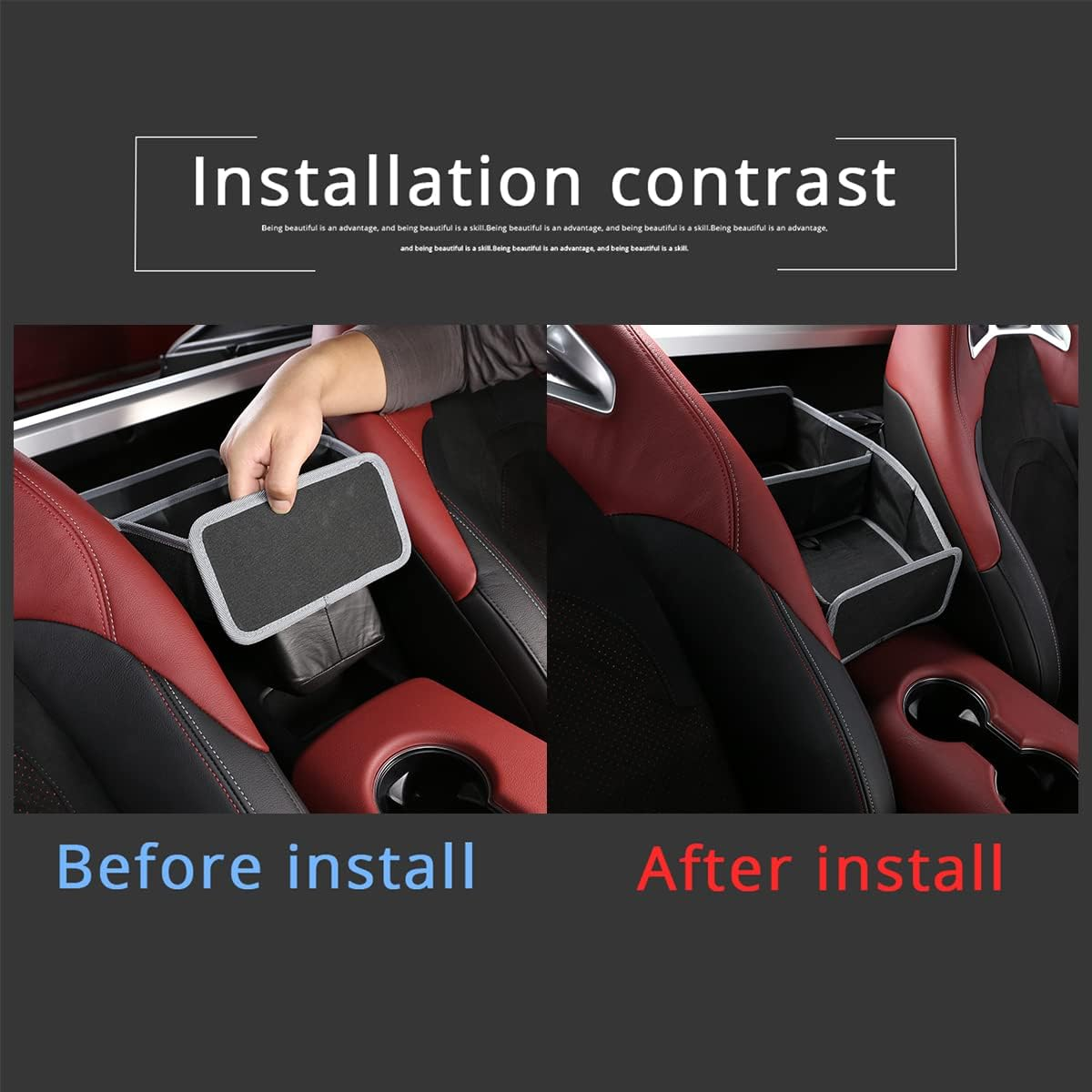 Car Seat Organizer and Storage,Car Seat Storage Bag Compatible with Toyota Supra GR A90 A91 MK5 2018 2019 2020 2021 2022 2023 2024 (Black) image number 2