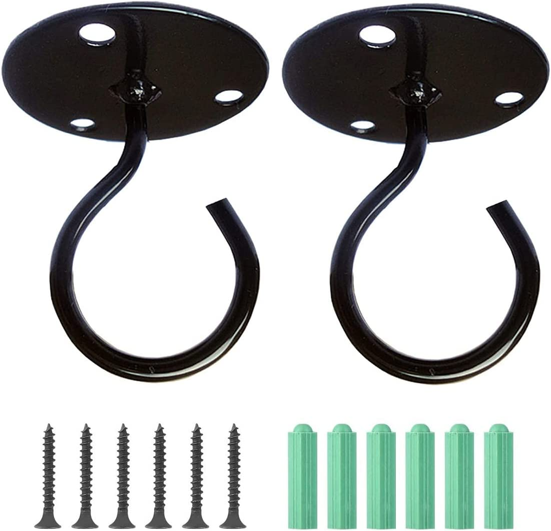 Ceiling Hooks - Metal Plant Bracket Iron Wall Mount Lanterns Hangers for Hanging Plants Hanging Bird Feeders, Lanterns, Wind Chimes, Planters, Outdoor Decoration Hooks image number 4