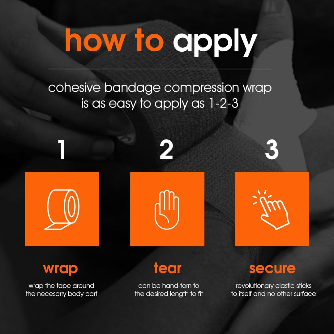 D3 Cohesive Compression Bandage, Beige, 75 Mm W X 9 M L image number 2