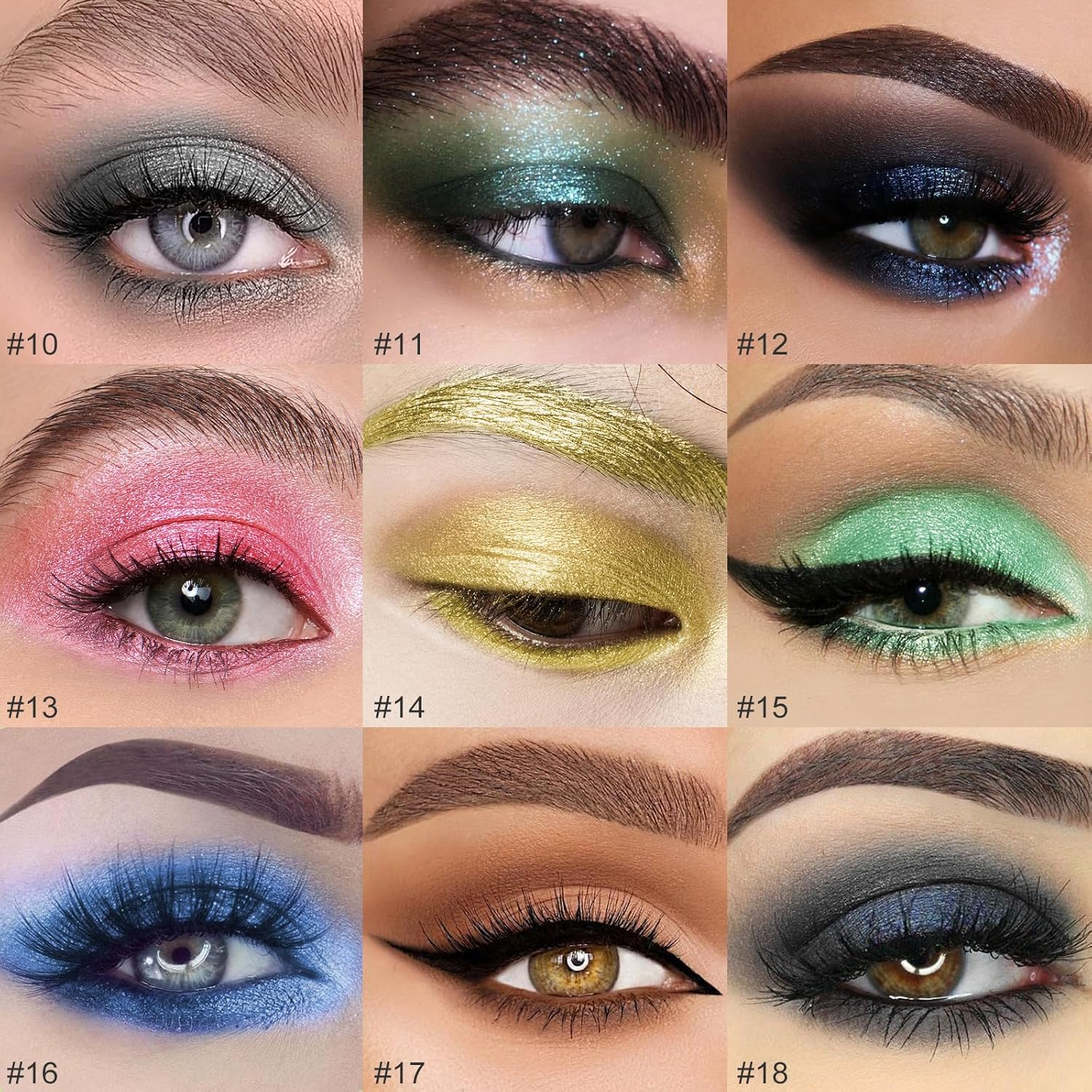 Eye-Shadow Stick Makeup Cosmetics Eye Brightener, Rotatable Cream Eye Shadow Pencil, Glitter Shimmer Eyeshadow Stick with Sponge Smudger for Eye Makeup (08# Violet Shimmer) image number 5