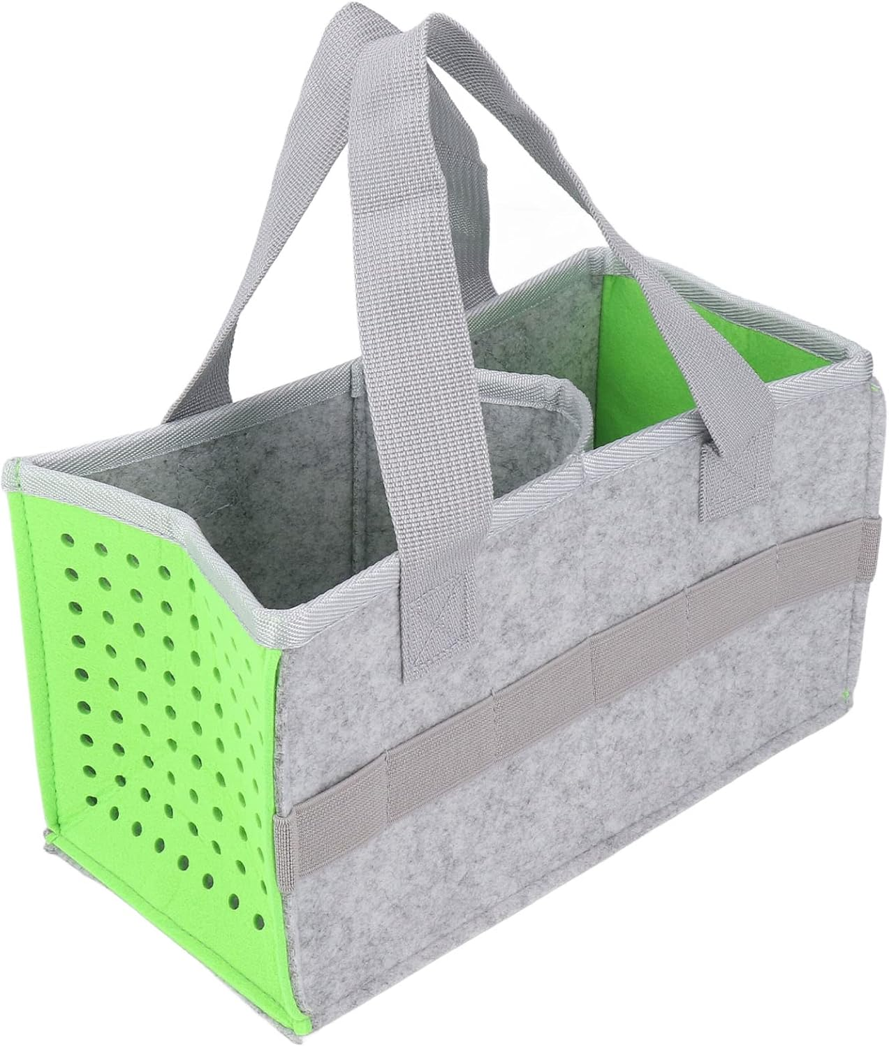 Ejoyous Felt Carrying Case for Toniebox Starter Set with Middle Divider & 6 Elastic Straps Foldable Portable Thick Scratch-Resistant with Handle for Speaker/Headphone Accessories (Pink)