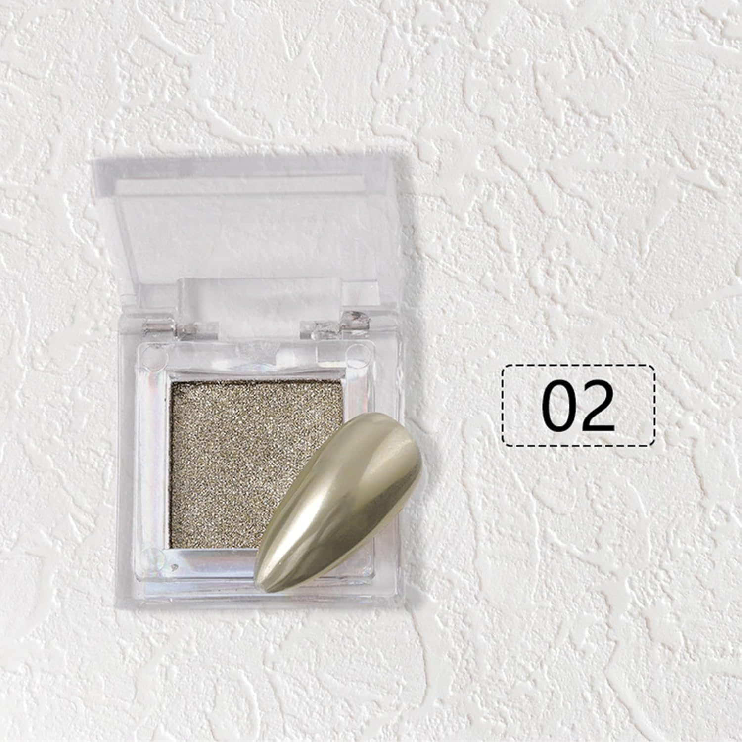 Enmart 6 Colors Nail Glitter Powder, Polish Pigment Chrome Powder Dust, Solid Chrome Pigment Magic Mirror Effect Nail Art Pressed Powder for Women Girl Nail Art Decorations Manicure Accessories image number 3