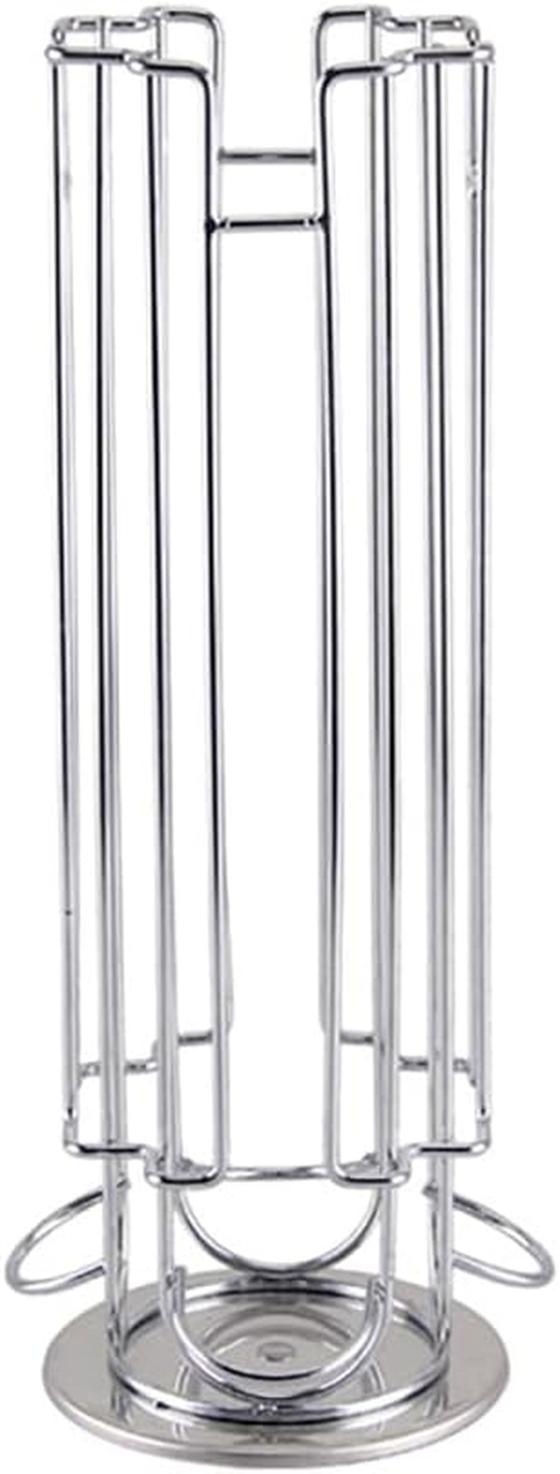 BIGTEDDY Dolce Gusto Coffee Capsule Storage Rack, 24 Pods, Silver, Modern, Revolving, Countertop, Home, Bar, Office, Restaurant, 13*13*33 Cm image number 5