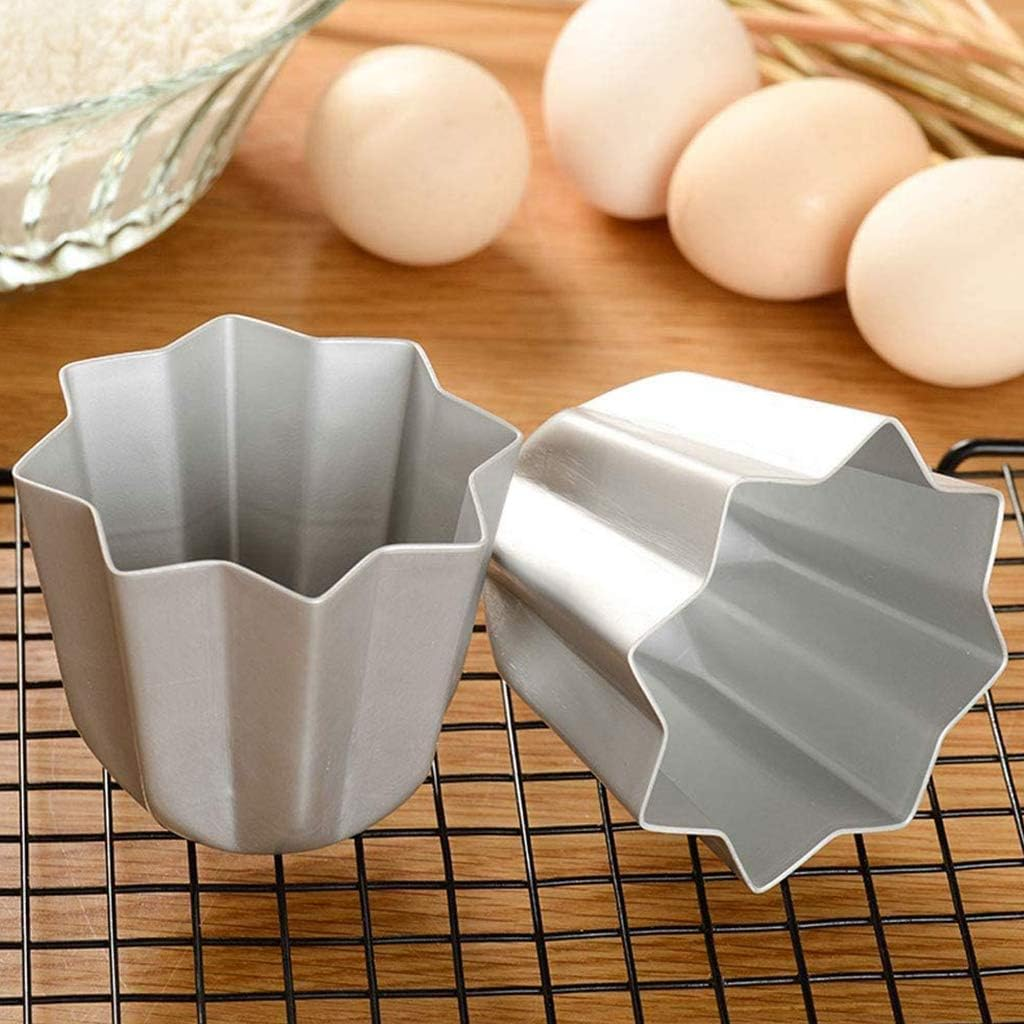 Silver Aluminum Alloy Cake Star Shaped Italian Pandoro Bread Molds Kitchen Baking Tools Mousse Bakeware Aluminum Baking Pan image number 1