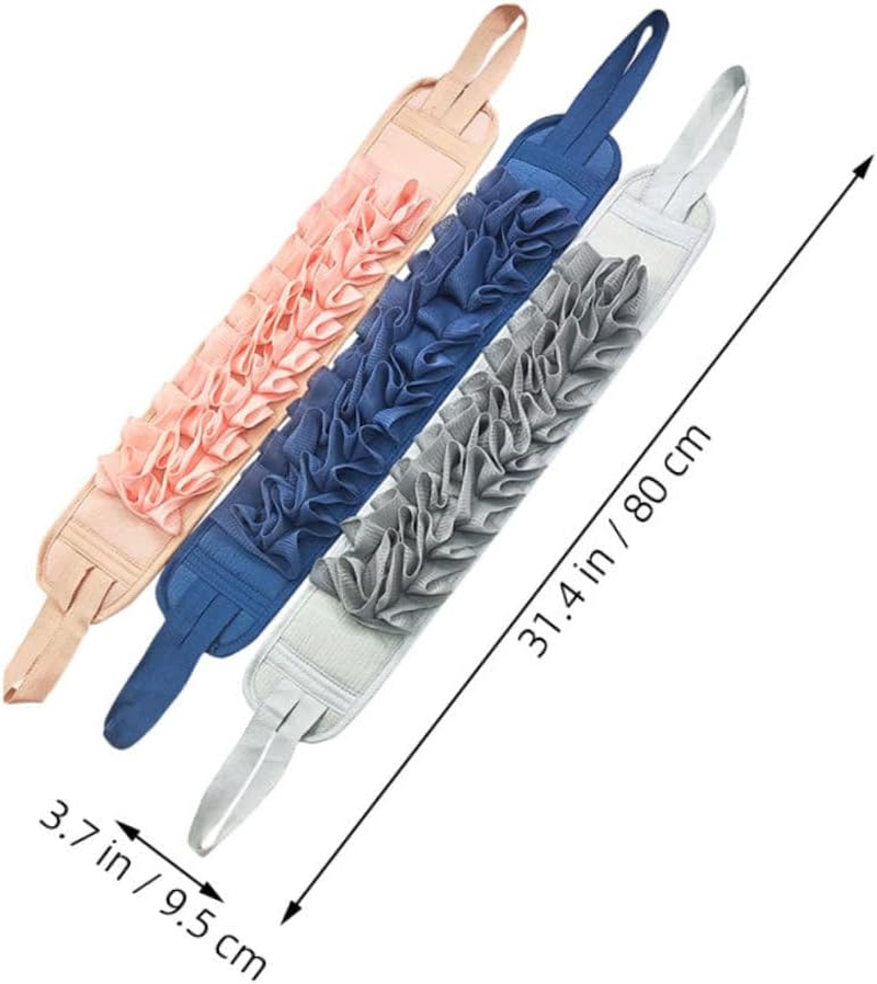 PACKOVE 3Pcs Dual-Sided Back Scrubber Exfoliating Strip for Shower Bathing and Relaxing Massage image number 3