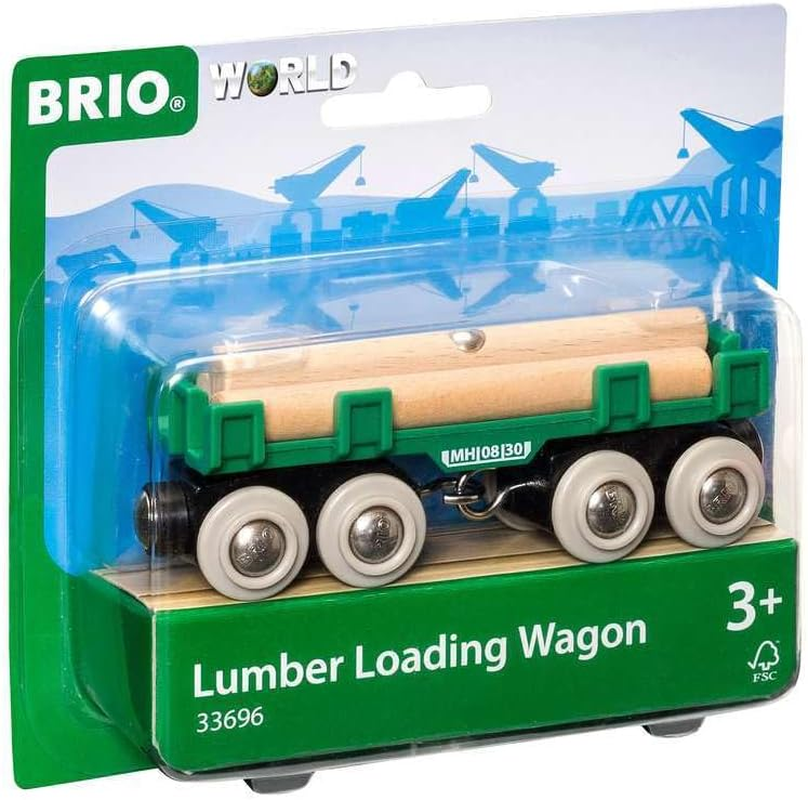 BRIO - Lumber Loading Wagon 4 Pieces image number 2