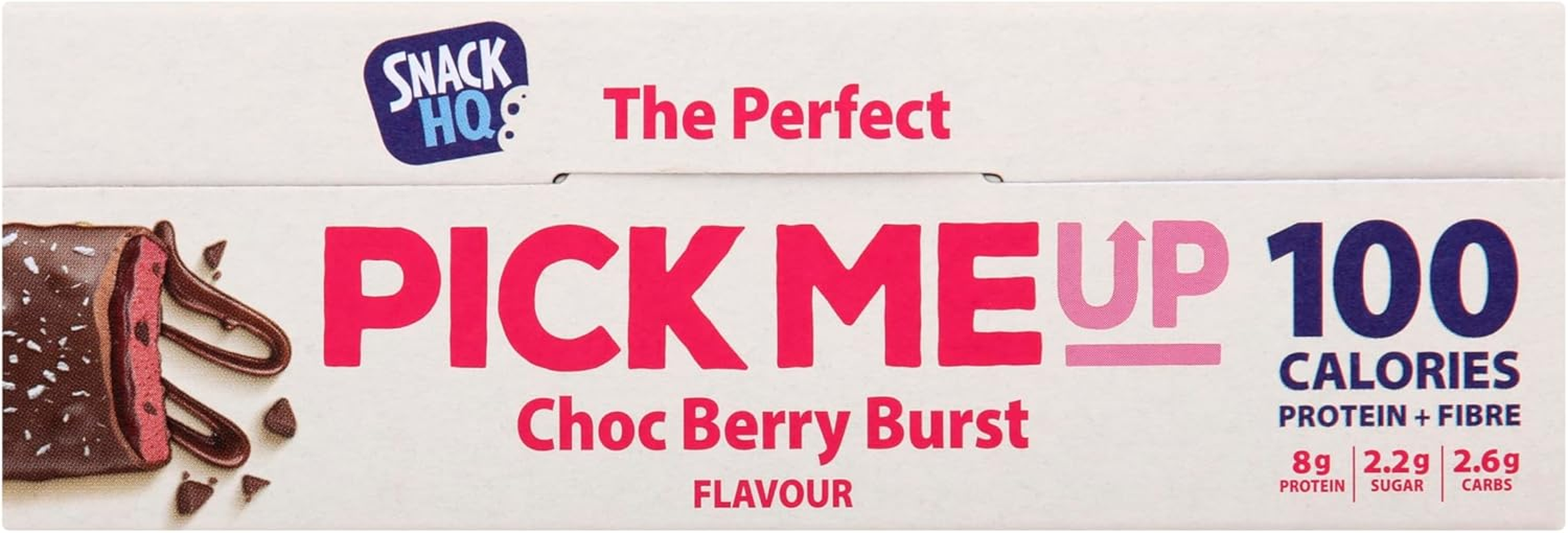 Pick Me up Choc Berry Burst 8G Protein Bar, Healthy Snacks, High Fibre Protein Bars, Low Sugar Protein Snacks for On-The-Go Energy image number 2