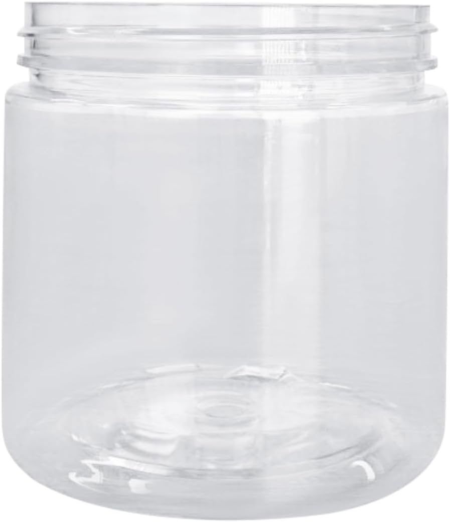 Vivo Packaging 200G/200Ml Clear PET Plastic Cosmetic Jars with Leak-Proof Lid, round Design, 71Mm Diameter X 70Mm Height, Ideal for Creams, Lotions, and DIY Beauty Products (100 Units) image number 1