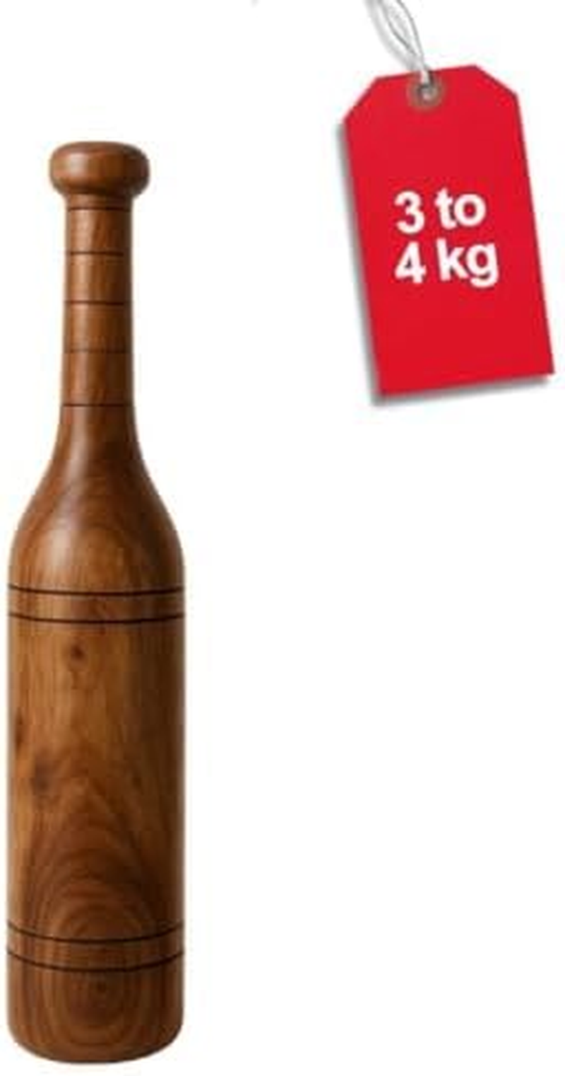 KNK MUGDAR FITNESS BAR INDIAN CLUB MUDGAR BHEEM MACE SHOULDER EQUIPMENT MEEL KARLA KATAI MUGDAL FITNESS DURABLE WOODEN EQUIPMENT