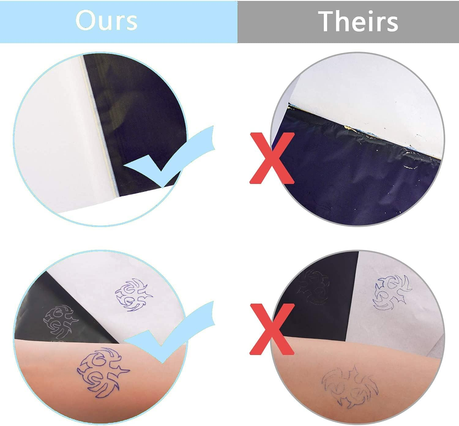 40-Pack Tattoo Stencil Paper - 4 Layers, 8.5" X 11" A4 Size, Thermal Transfer Paper for Tattoo Supplies image number 5