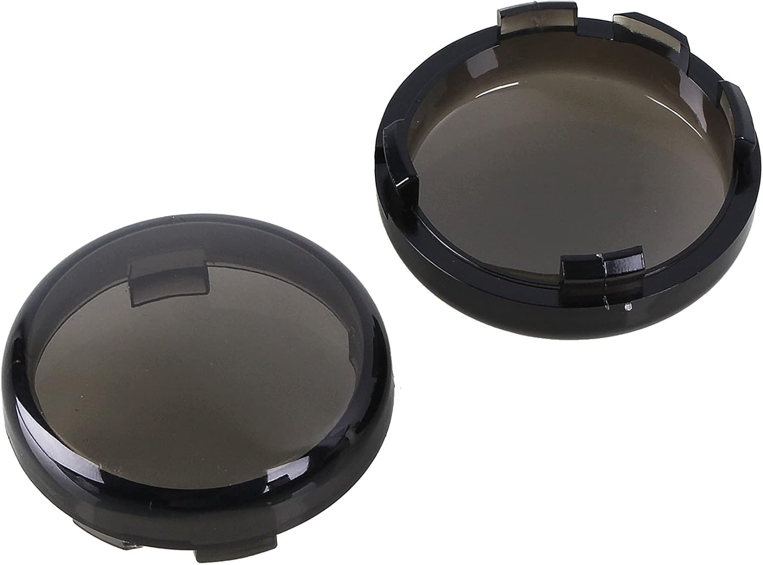 Smoke Turn Signal Lens Cover Compatible with Harley-Davidson Sportster Street Glide Road King Softail,4 PCS image number 5