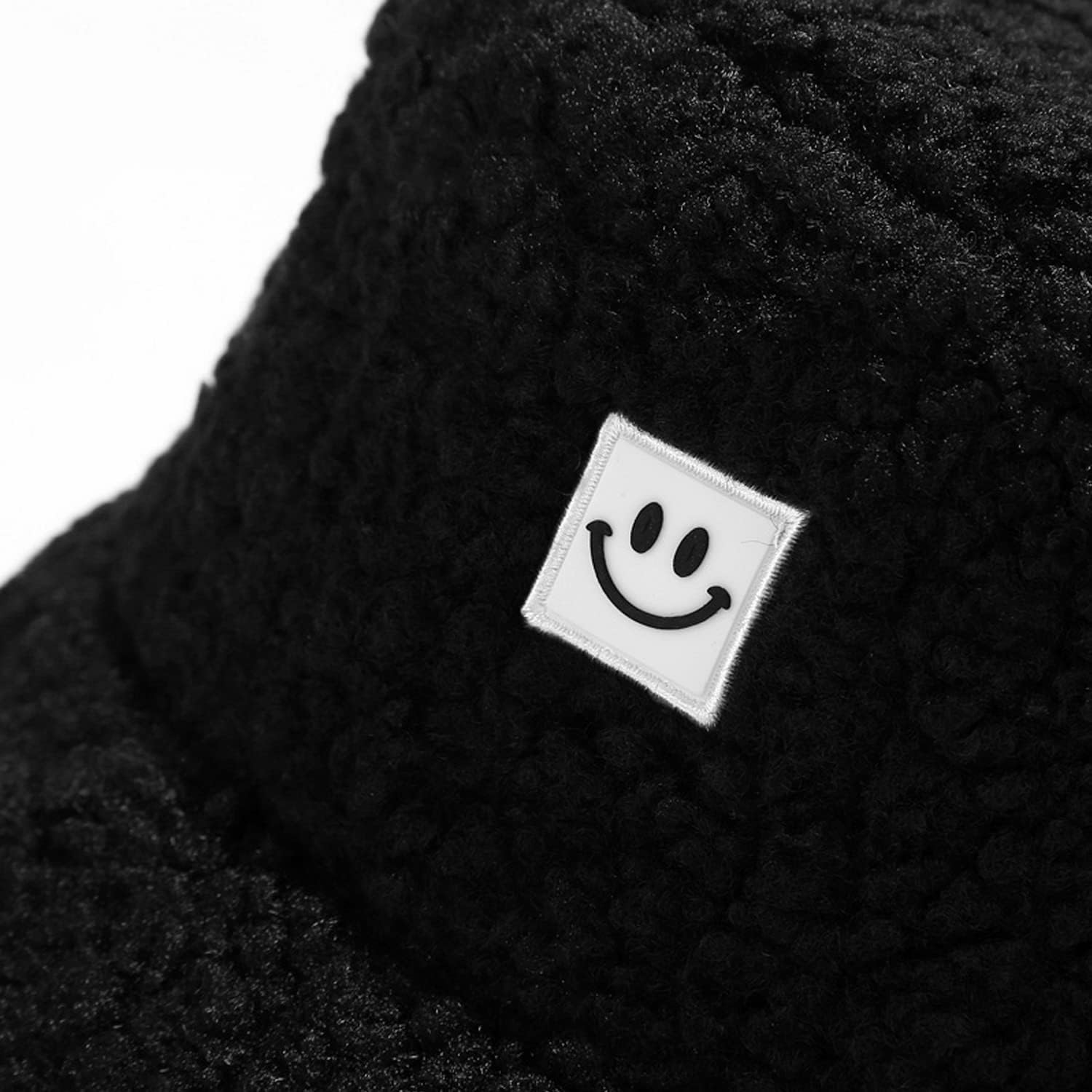 Winter Plush Fuzzy Bucket Hat Faux Fur Shearling Fisherman Hats for Women image number 6