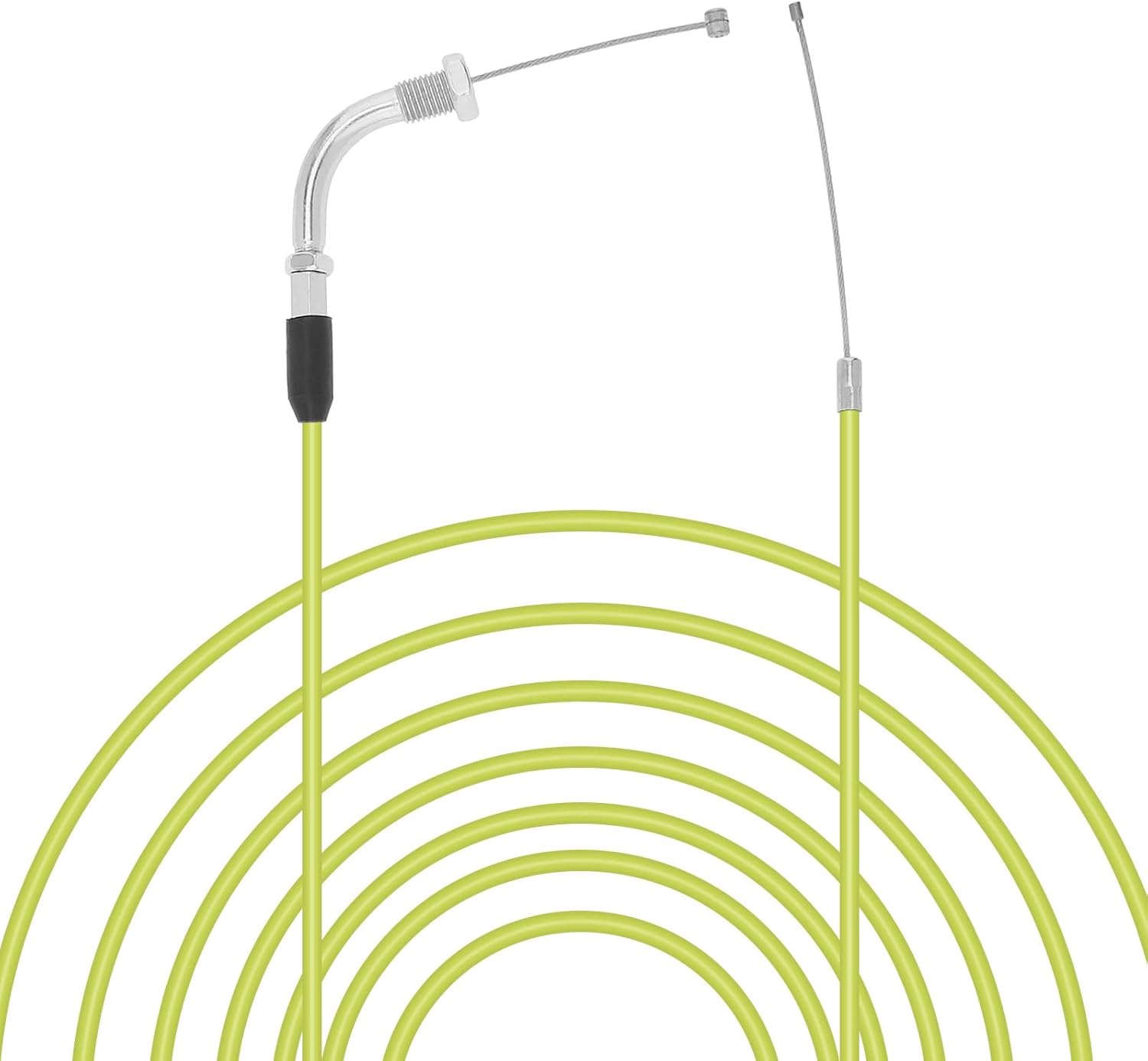 Windance 190Cm/74.8" Universal Motorcycle Refitting Throttle Cable, Adjustable Flat Slide Carburetor Throttle Cable Fit for Honda/Yamaha/Keihin GY6 Scooter ATV (Yellow) image number 6