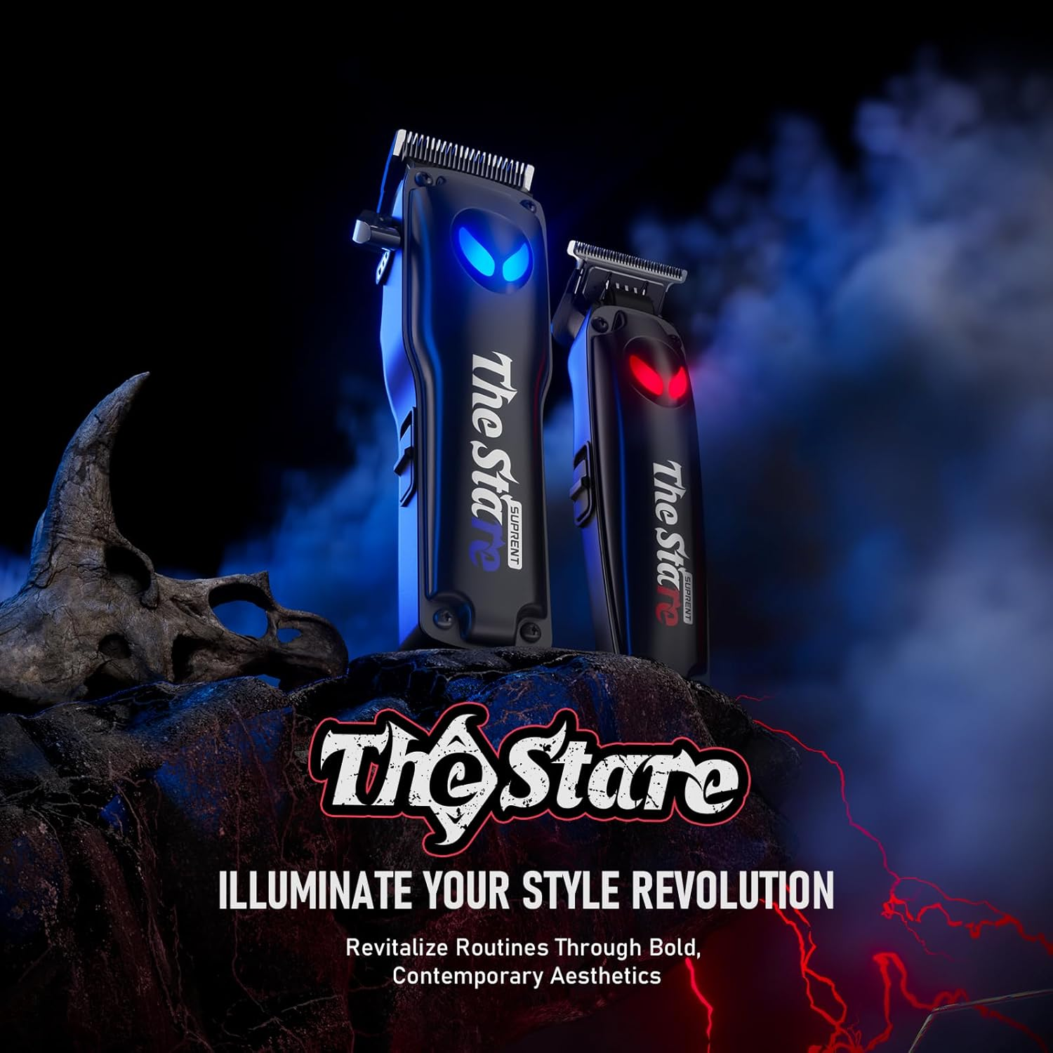 SUPRENT Professional Hair Clippers for Men &ndash; Cordless Hair Cutting Kit, Electric Clippers & Trimmer Combo Set, Rechargeable Haircut Kit for Barber & Home Use, 7500 RPM Motor