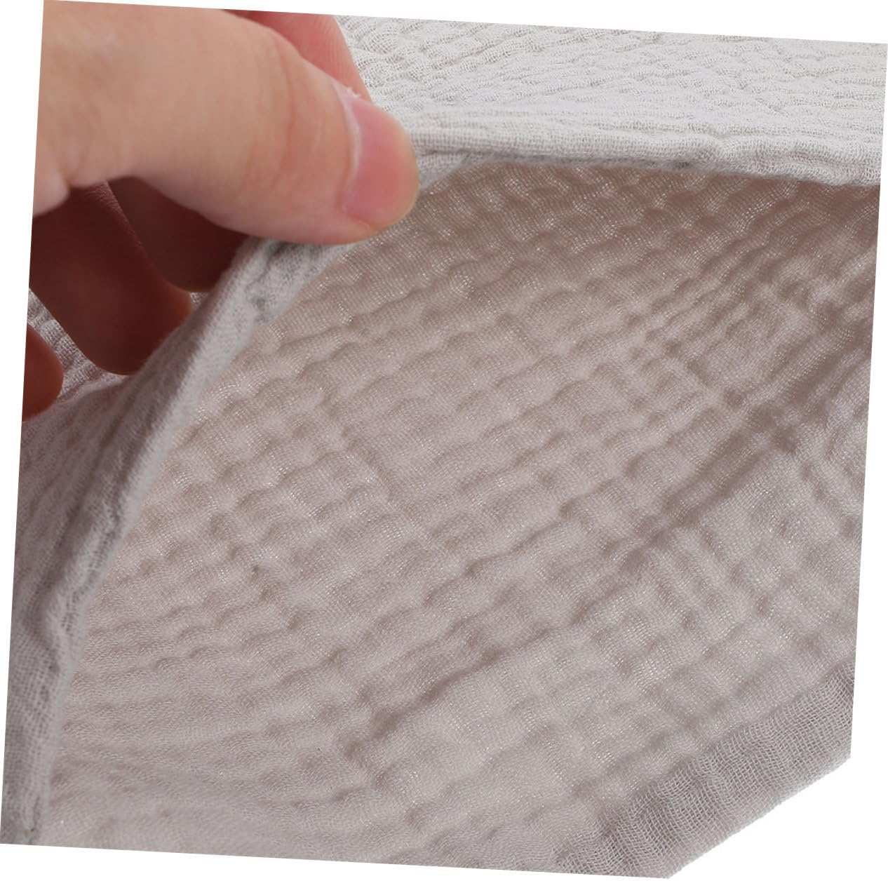 2Pcs Bedside Organizer Soft Cotton Crib Storage Bag with Dual Pockets Care for Efficient Toy and Supply Management Grey image number 1