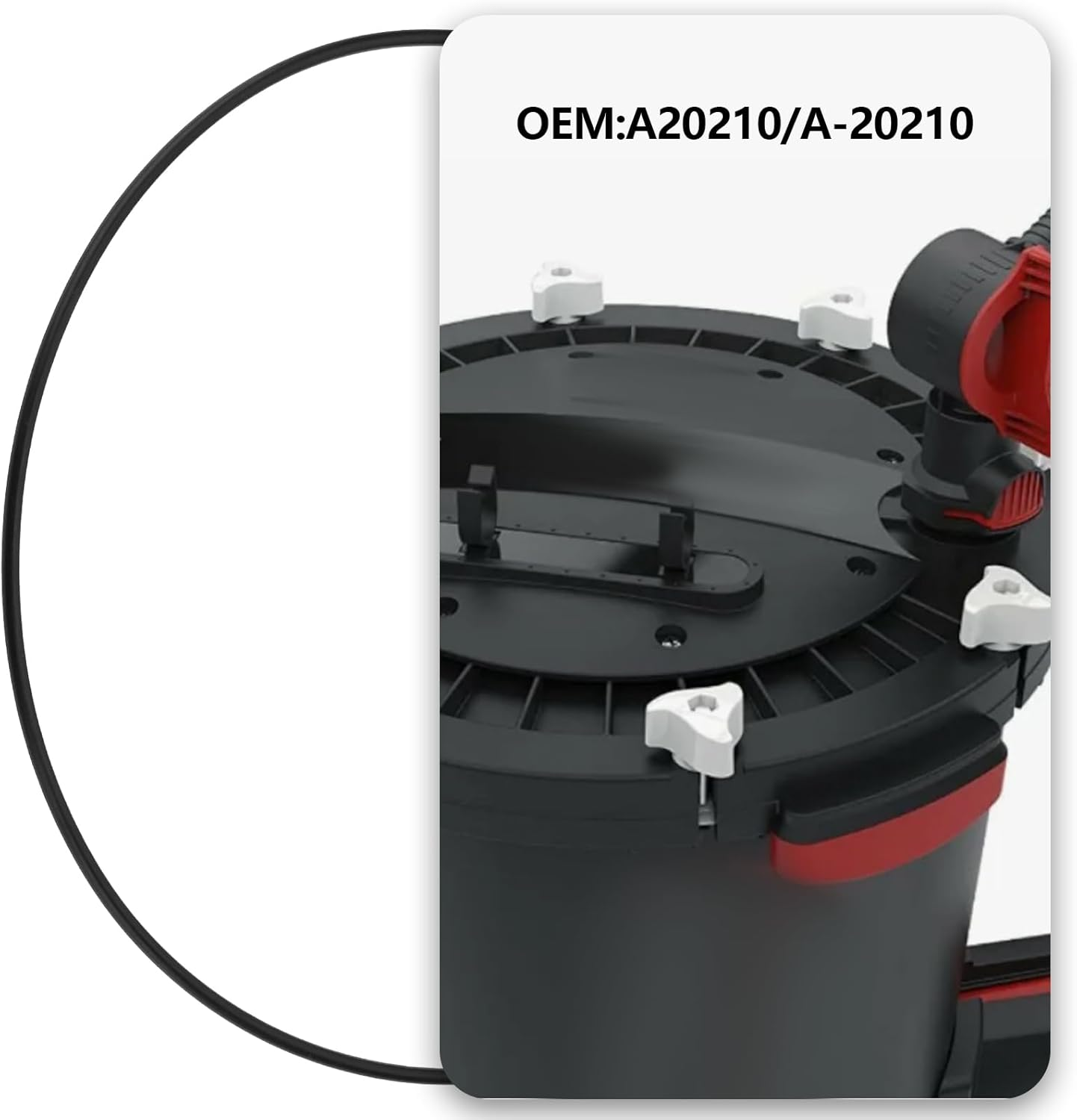 1Pc Aquarium Fish Tank External Filters O-Ring Replacement Part A20210/A-20210 Compatible with Fluval FX4 FX5 FX6 Canister Filter Lid (305X5Mm) image number 1