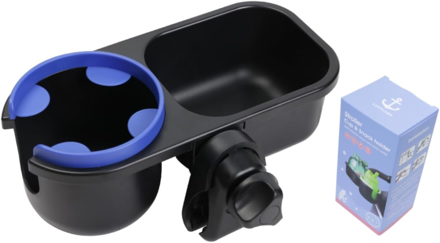 Universal Stroller Snack Tray, Stroller Cup Holder, Tray with Cup Holder, Stroller Attachment Accessories