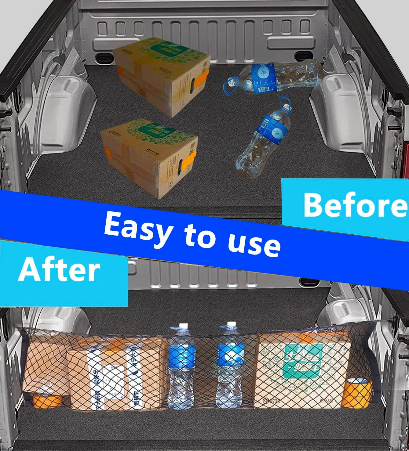 Truck Tailgate Cargo Net Compatible with 2015 to 2022 2023 2024 2025 Ford F150 F250 F350 image number 5