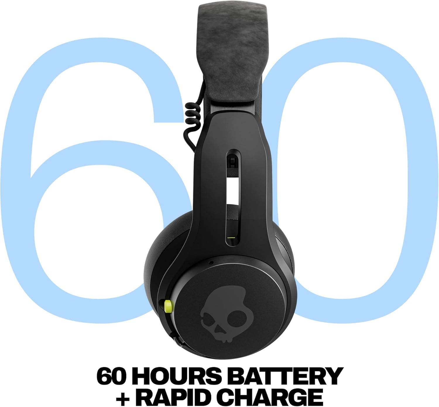 Skullcandy Icon Active Noise Cancelling Wireless On-Ear Bluetooth Headphones, True Black image number 3