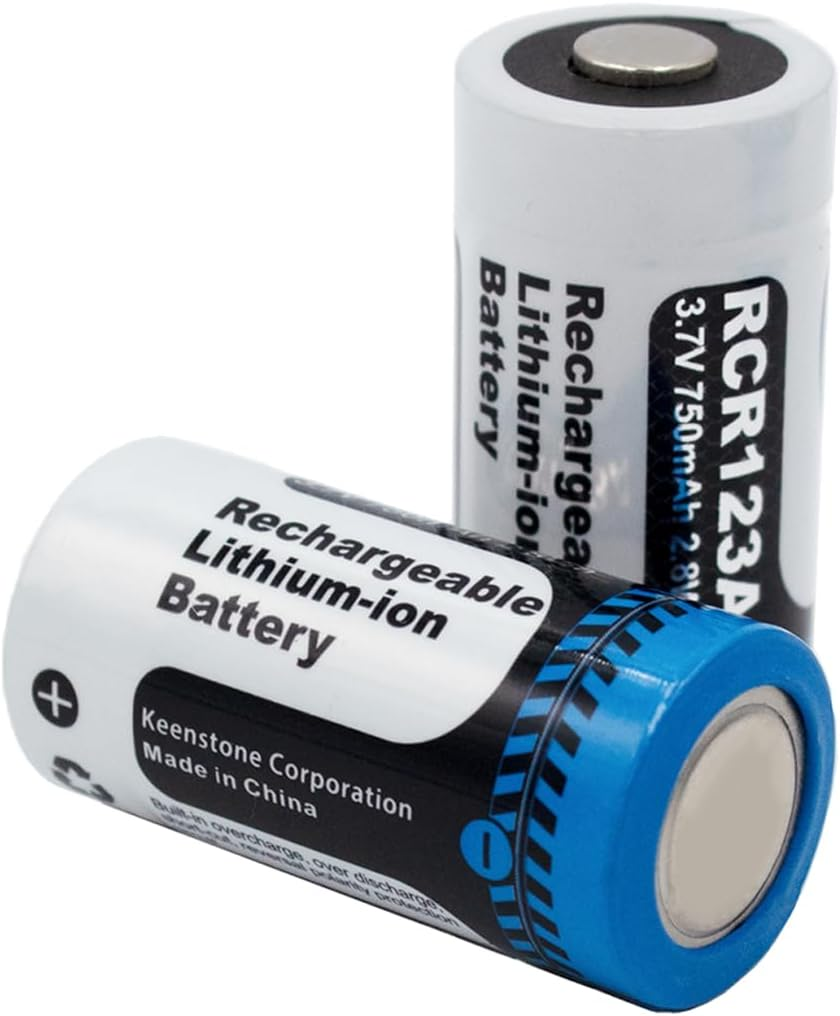 CR123A 3V Rechargeable Lithium Batteries 6 Pack image number 2