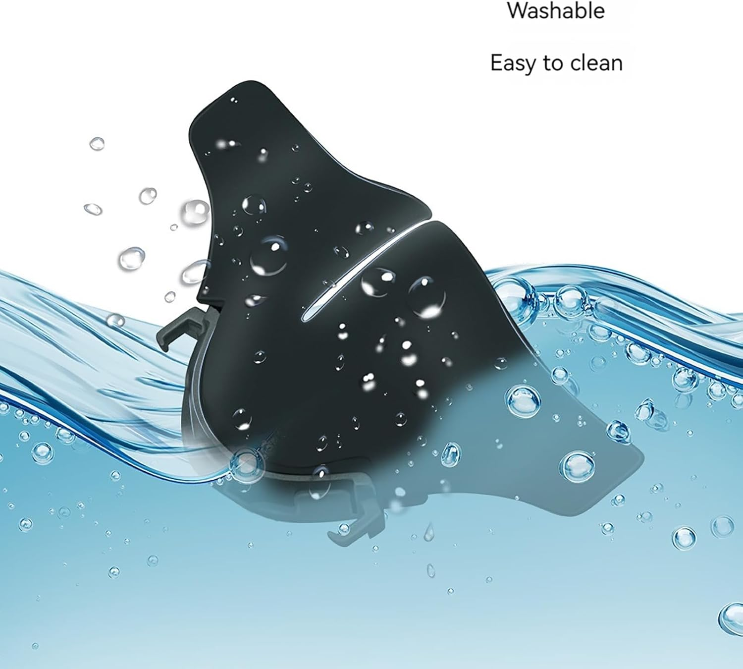 NUHFUFA 2 PCS VR Headset Soft Nose Pad Fits for Quest 3, Anti-Leakage Light Protective Nose Guard Silicone Blackout Cover Cushion VR Accessories