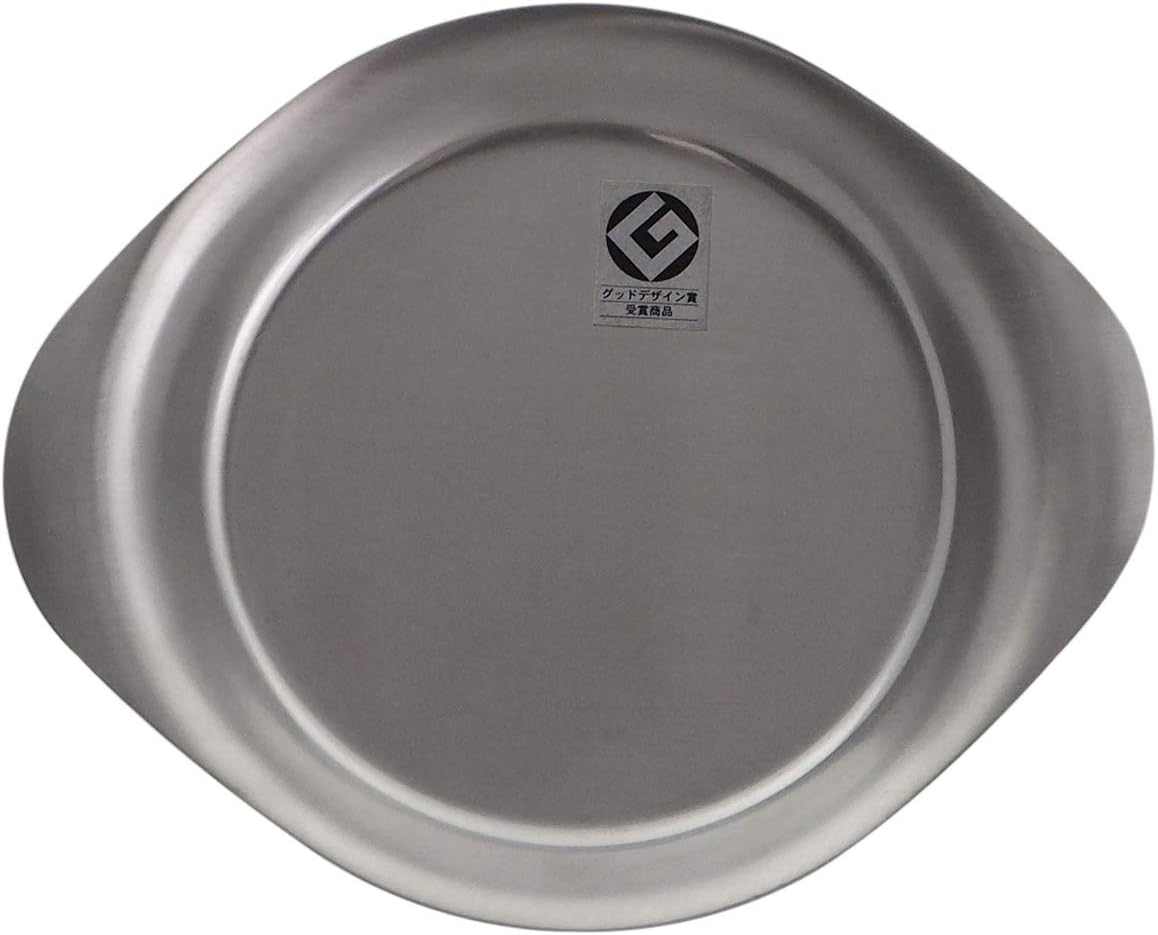 Sori Yanagi Stainless Steel Plate for Preparing and Dishes, Tsubamesanjo, Stainless Steel, 7.1 Inches (18 Cm), Perfect for Outdoors, Dishwasher Safe, Matte Finish image number 5