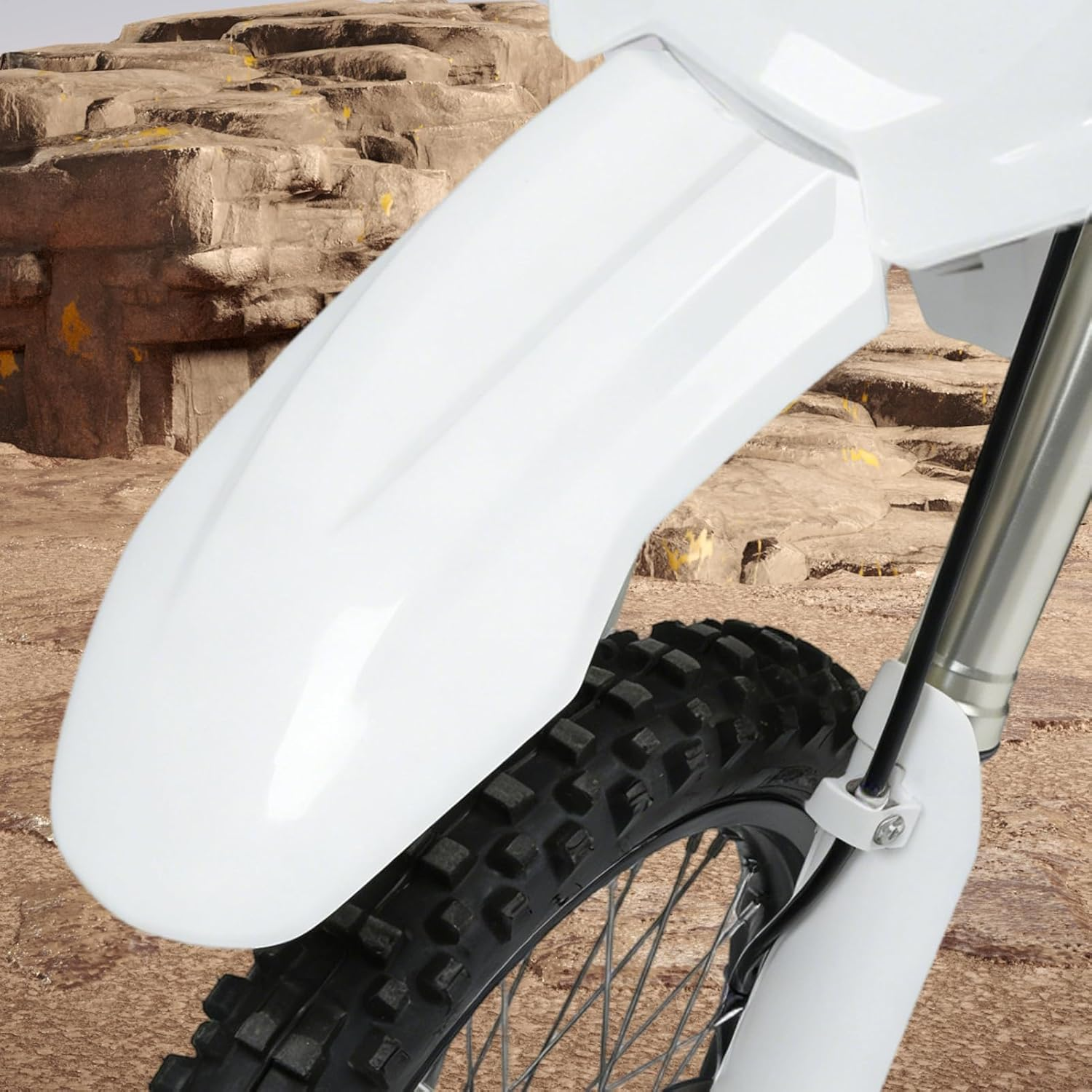 Dirt Bike Mudguard - Protective Body Frame Accessories,Electric Motorbike Mud Guard,For Electric Motorbike Outdoor Rainy Day Gravel Land Water Stain - Orange image number 2