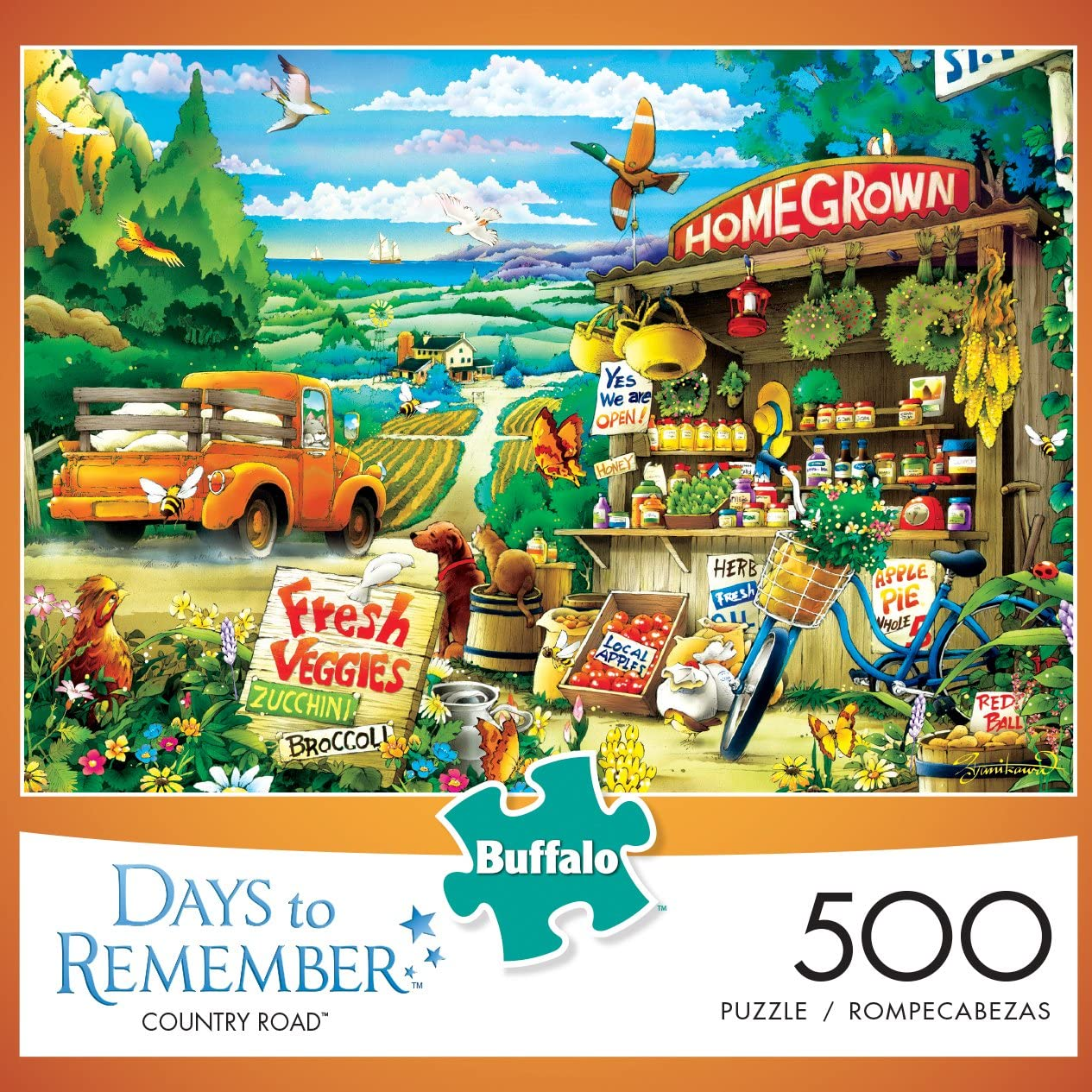 Buffalo Games - Days to Remember - Country Road - 500 Piece Jigsaw Puzzle