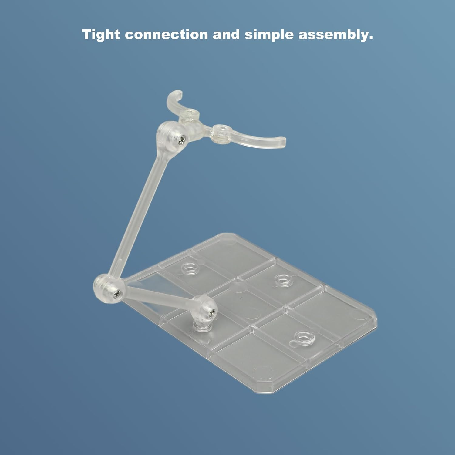 Anime Figure Stand, Acrylic Figure Display Stand, 10 Sets Wide Compatibility Transparent Stable Figure Support Holder for 6In Models image number 2