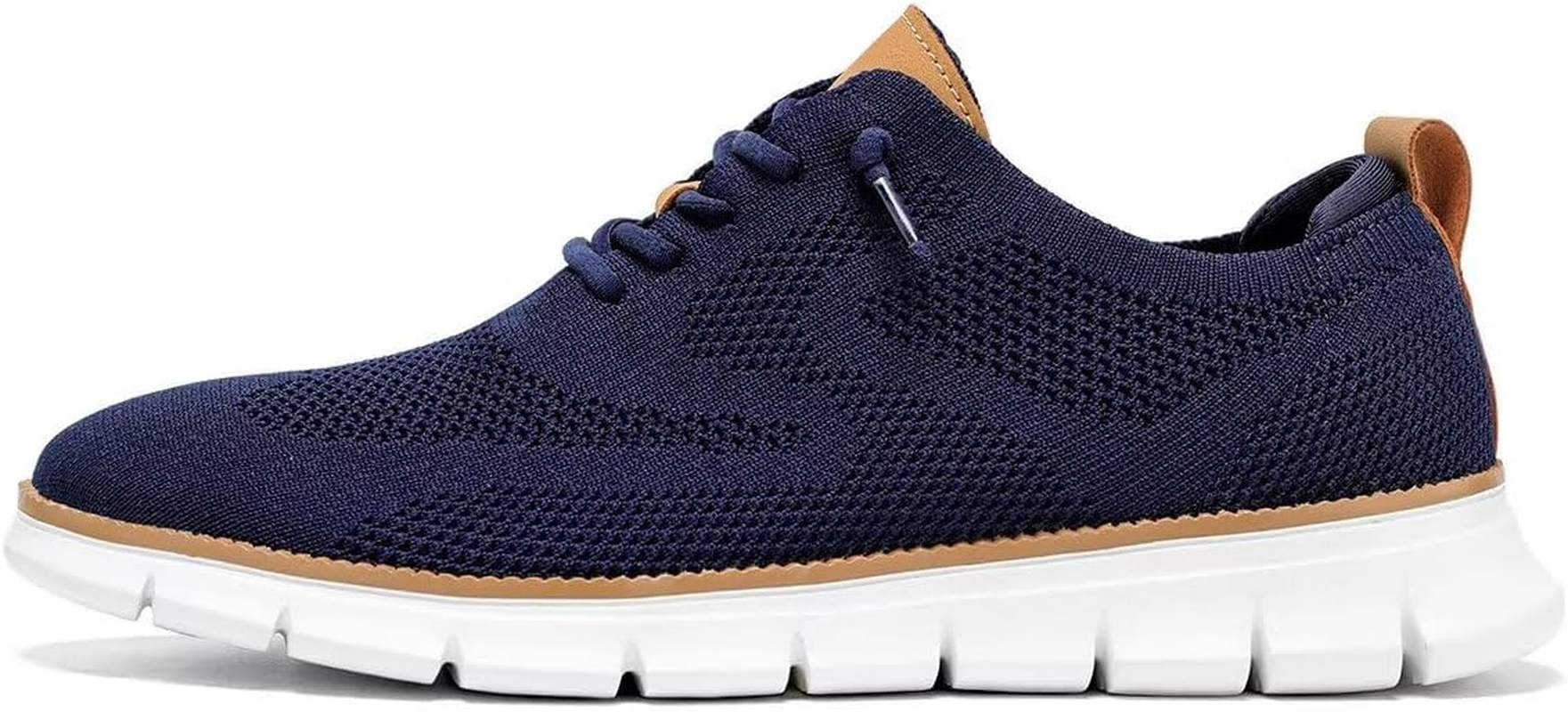 Men'S Oxfords Business Shoes Fashion Mesh Casual Dress Walking Sneakers Comfortable Lightweight Soft Sole image number 3