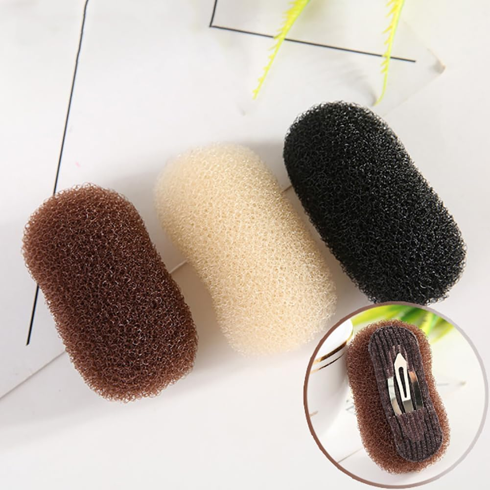 3 Pcs Hair Sponge Updo Volume Inserts Sponge Puff Pillow Hair Styling Tools for Women Girls image number 1