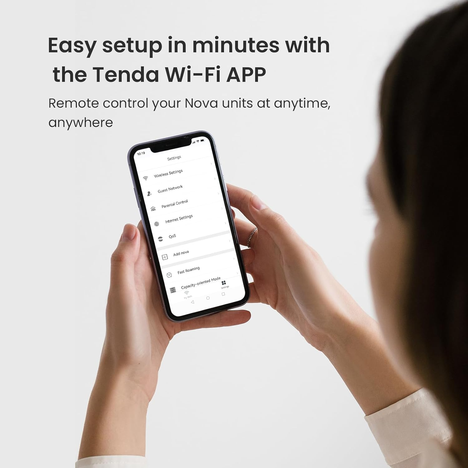 Tenda Nova MW5G Whole Home Mesh Wifi System - Dual Band Gigabit AC1200 Router Replacement for Smarthome,Compatible with Alexa for 3500 Sq.Ft Coverage (3 Pack) image number 3