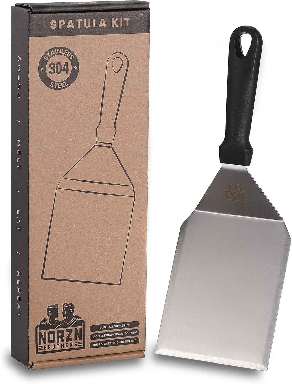 Norzn Brothers Smash Burger Press - Burger Smasher Stainless Steel 304, Smash Burger, Smashed Burger Press, Burger Press Smash Burger Press, Certified Food Contact EU