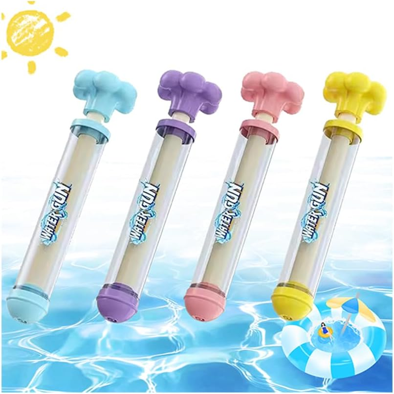 Crudetea Firework Water Gun,Romantic Fireworks Water Spray Toys,High Pressure Pull-Out Fireworks Water Gun,Suitable for Pool Parties,Beach,Concerts,Festivals,Gatherings,Marriage Proposals.4Pc