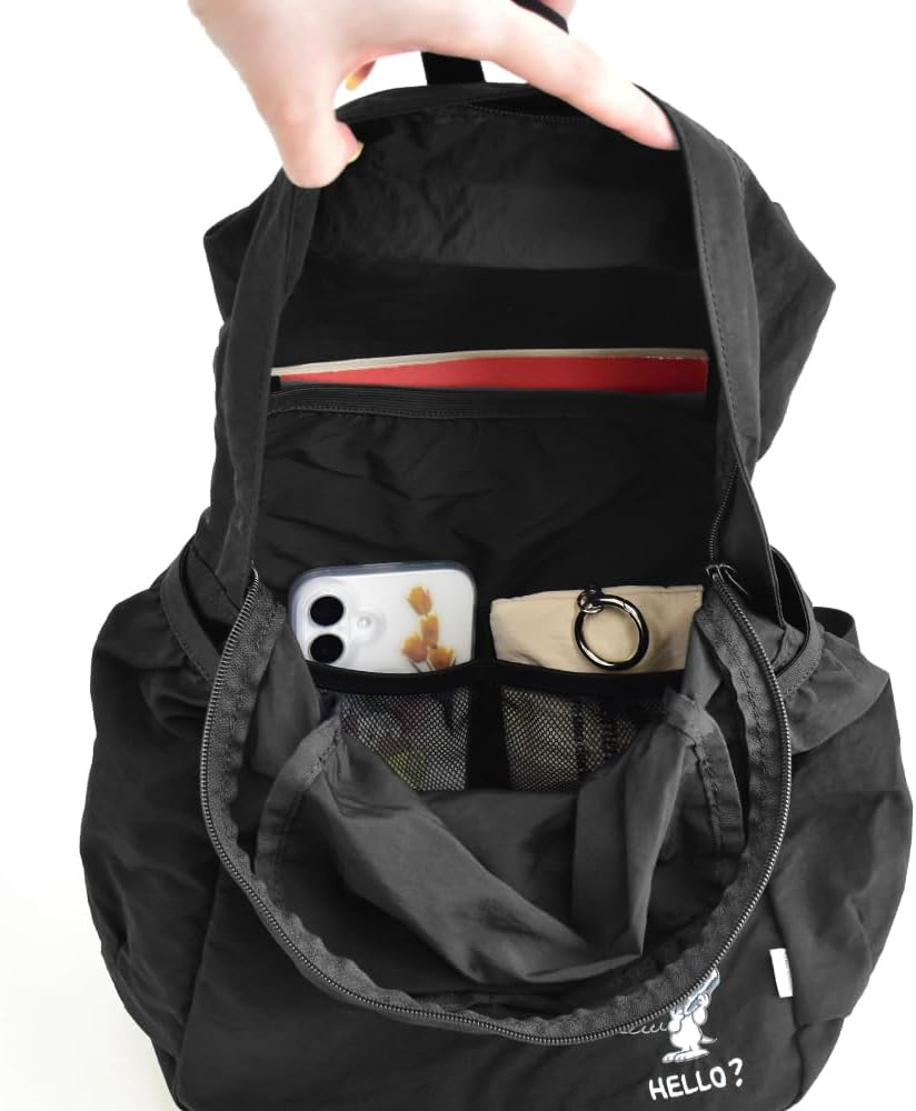 Marimocraft Snoopy0544 Backpack, Daypack, Large Capacity, Foldable, Compact, Women'S, Travel, School Trip, Travel, Adults, Students, Kids, Cute Character Goods image number 3