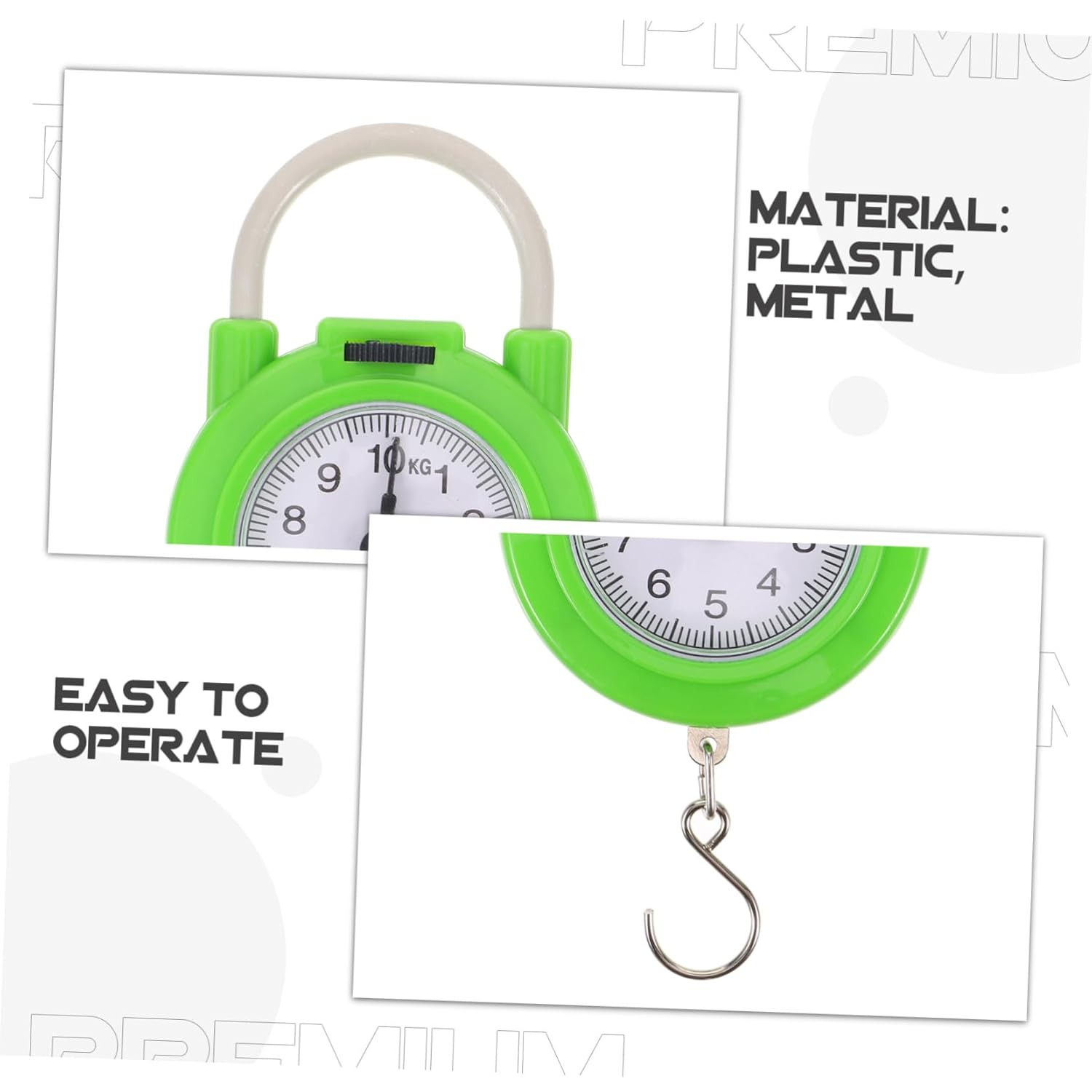 Zerodeko Portable Manual Luggage Scale with Hook Small Lightweight Spring Scale for Travel Suitcase and Home Use Precise Plastic and Metal Weighing Tool for Travel Essentials image number 5