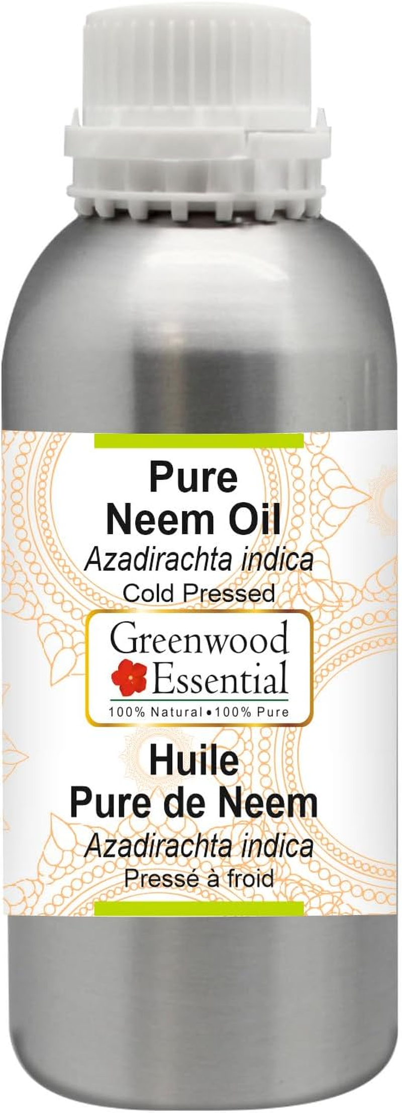Greenwood Essential Pure Neem Oil (Azadirachta Indica) Cold Pressed 300Ml (10 Oz) image number 4