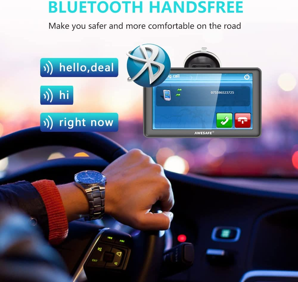 7 Inch Bluetooth GPS Navigation for Car Australia with Reversing Camera Car Truck Lorry Sat Nav Lifetime Maps Update for Free image number 1