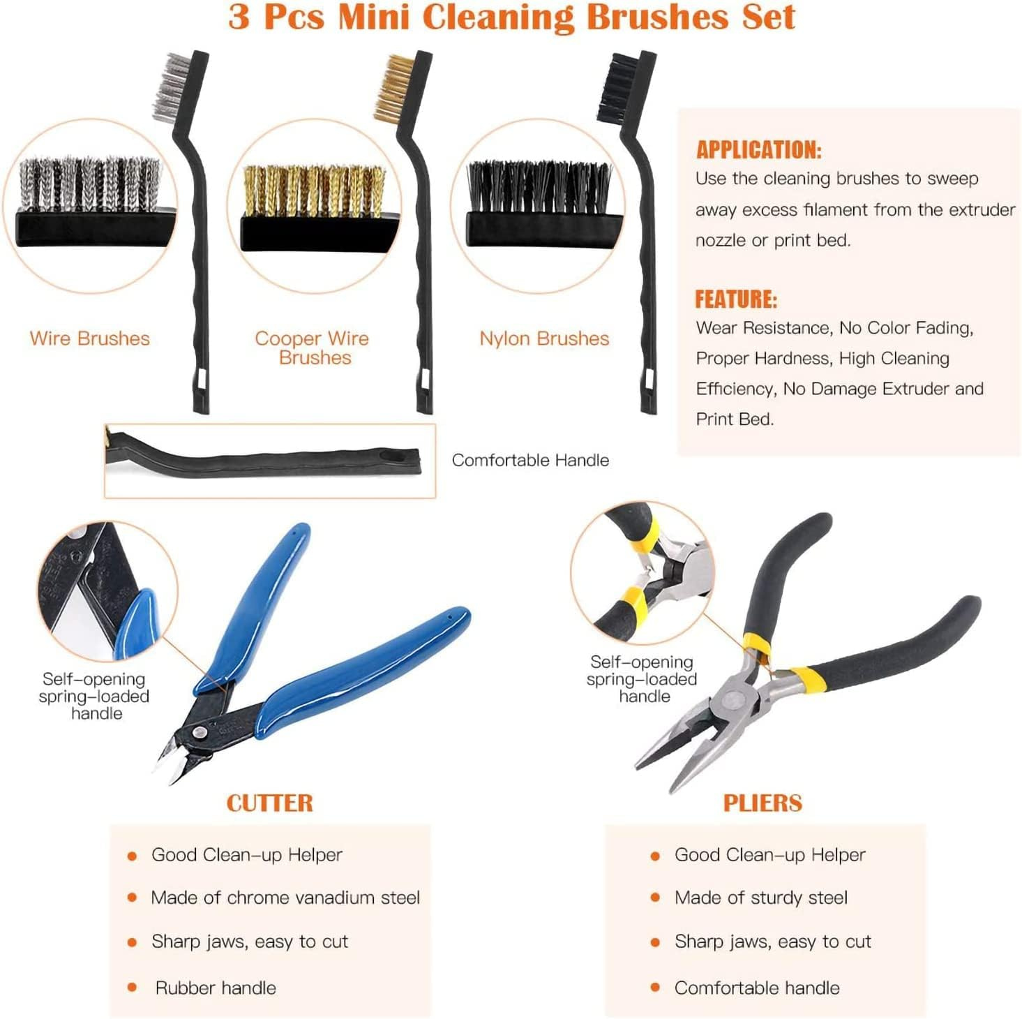 3D Printer Tool Kit Includes Debur Tool, Cleaning and Removal Tool image number 4