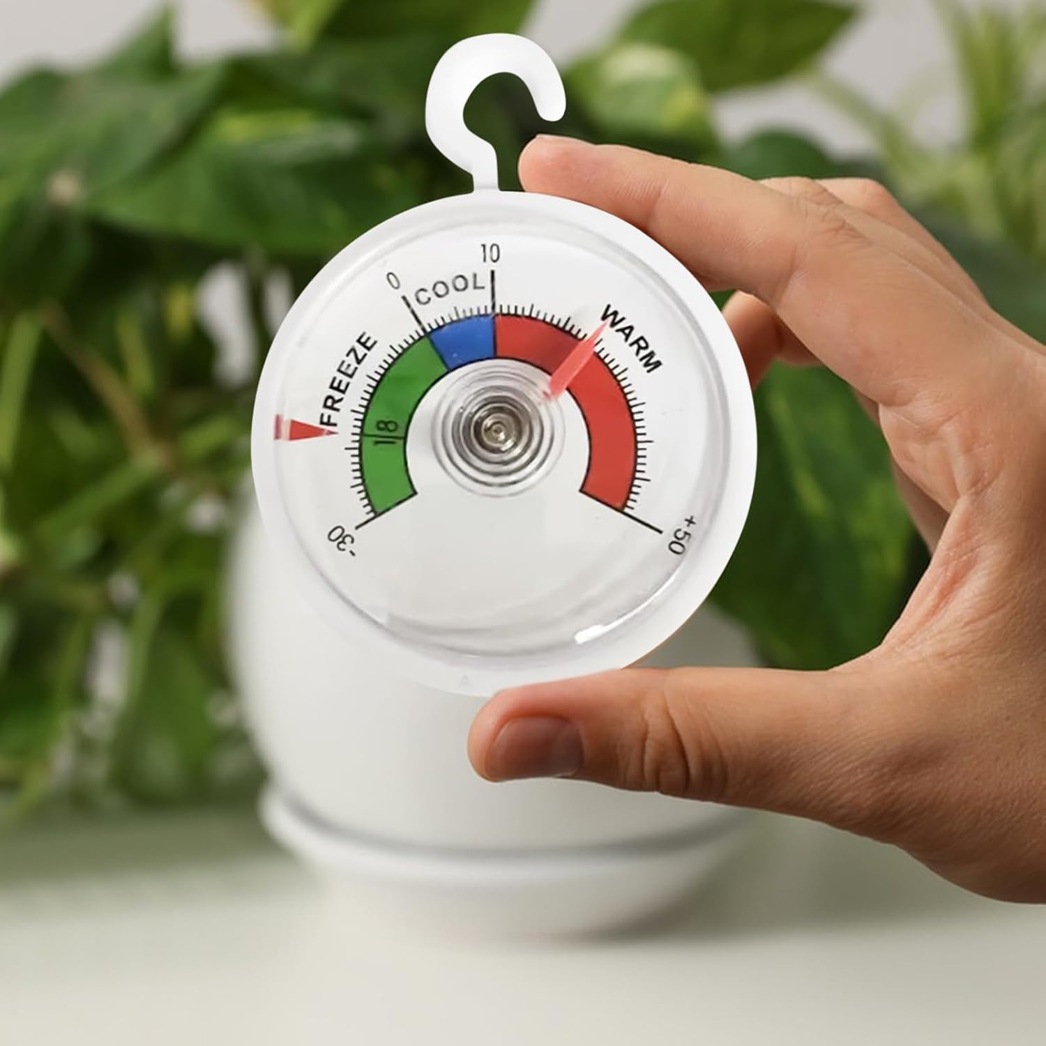 Analog Temperature Gauge | Precise Measuring Tool with Hook | Analog Temperature Sensor | for Home Office Warehouse Greenhouse Room