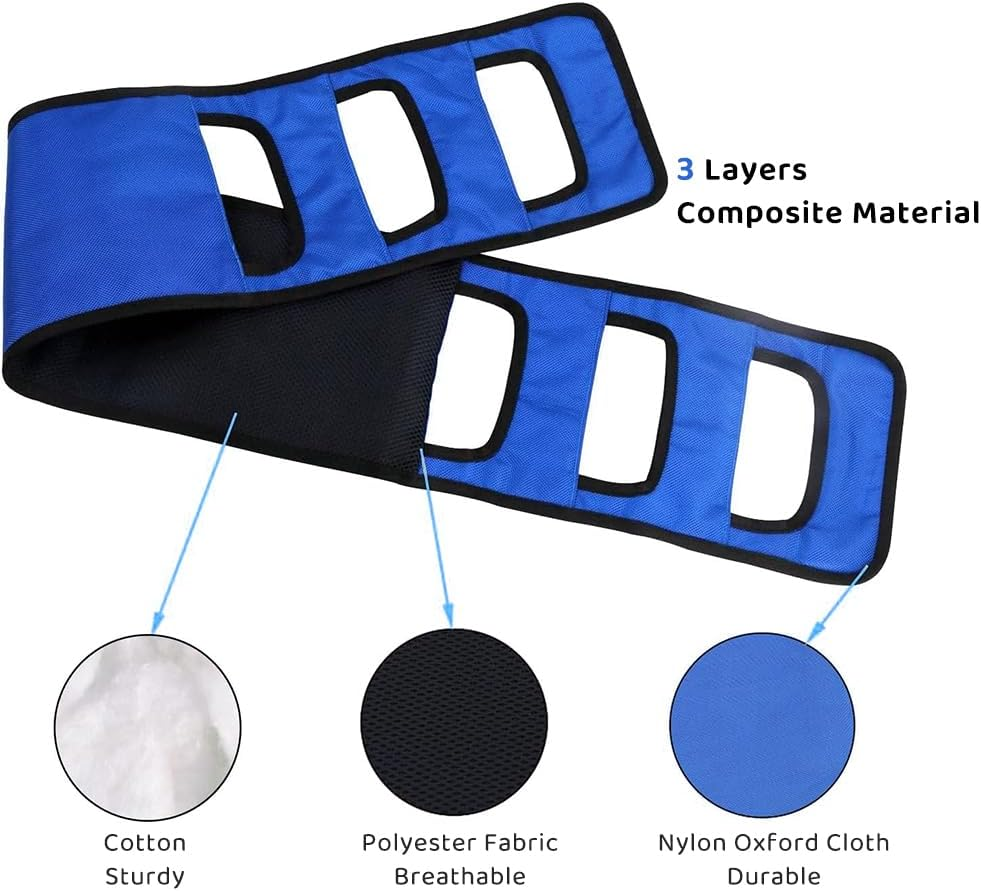 Padded Transfer Belt &ndash; Mobility Standing Assist Sling for Seniors, Handicap and Bariatric Patients, Lift Aid for Safe Transfers from Bed, Car and Chair image number 2