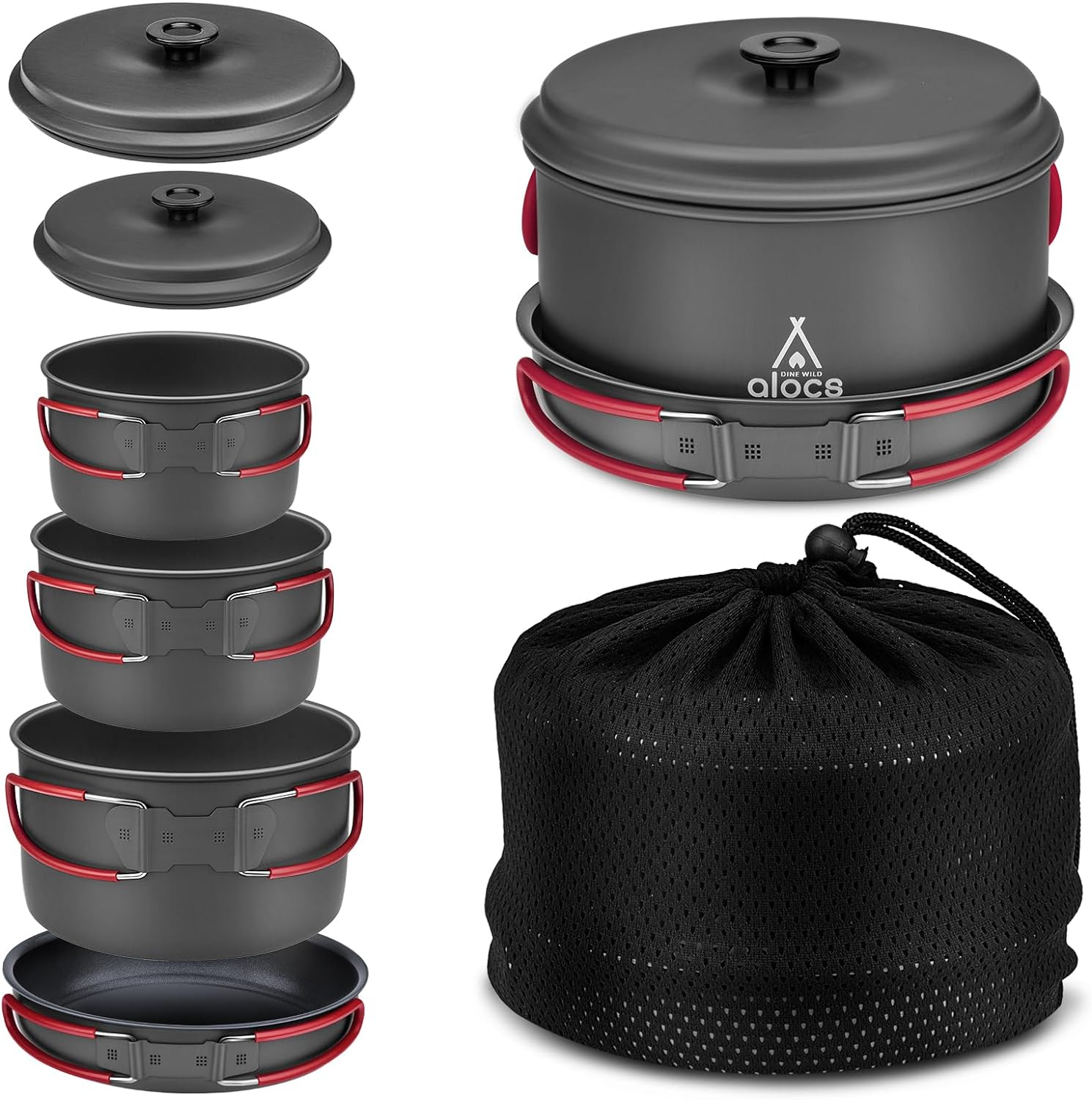 Alocs Multifunctional Camping Cookware. image number 1