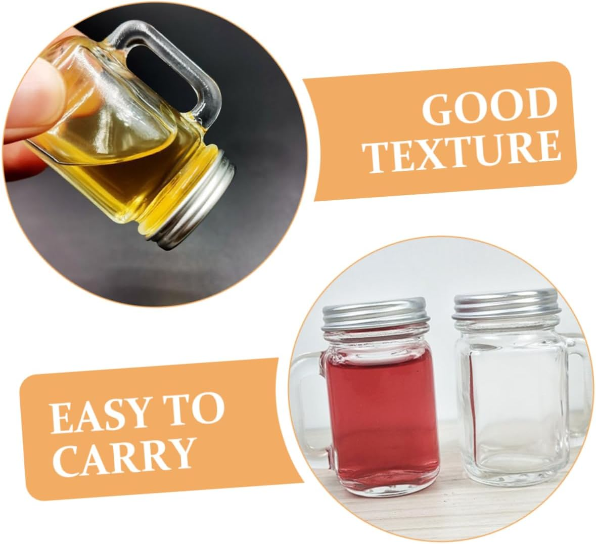 16Pcs Glass Sealed Jars Essential Oil Bottles for Perfume Sample Makeup Airtight Storage image number 1