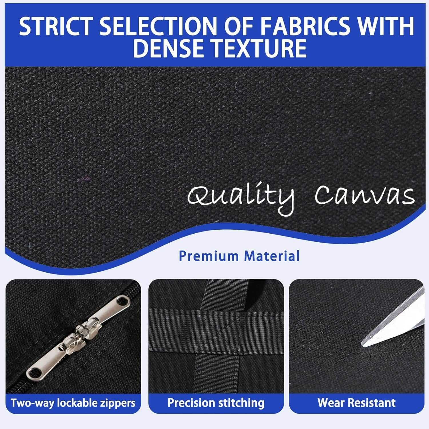 Sharmgoria Huge Duffel Bag, Black Canvas, 37 X 11.8 X 22 In, Simple image number 1