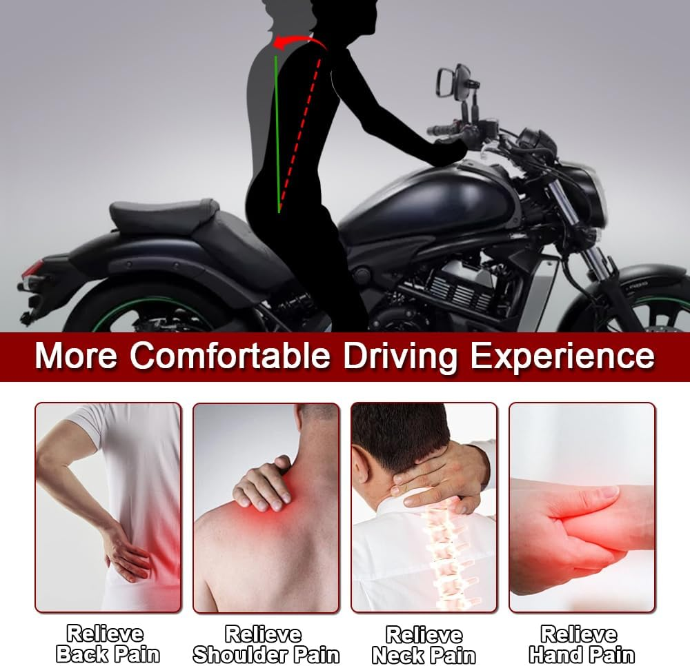 Xitomer Handlebar Risers with Offset Compatible with Vulcan S 650 VN650 / ABS 2015-2025 Vulcan S 650 VN650 Cafe ABS 2020-2025 Heighten Handle Bar up Bracket Kit image number 4