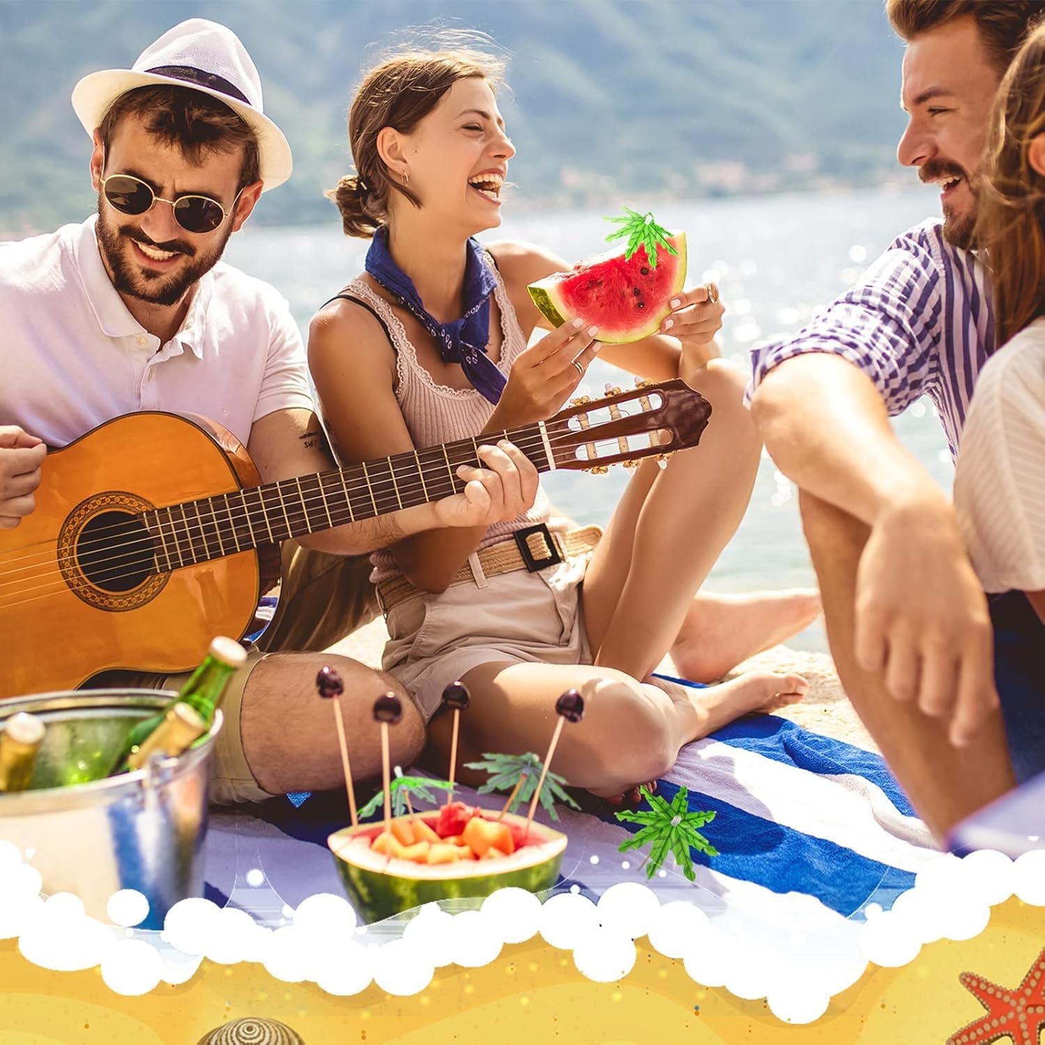 Lxcshljx 150Pcs Cocktail Umbrellas, Cocktail Picks, Drink Umbrellas, Summer Rainbow Hawaiian Umbrella, Parasol Cocktail Umbrella Sticks with Wood Toothpicks for Party Fruit Plate Cupcake Toppers Decor image number 4