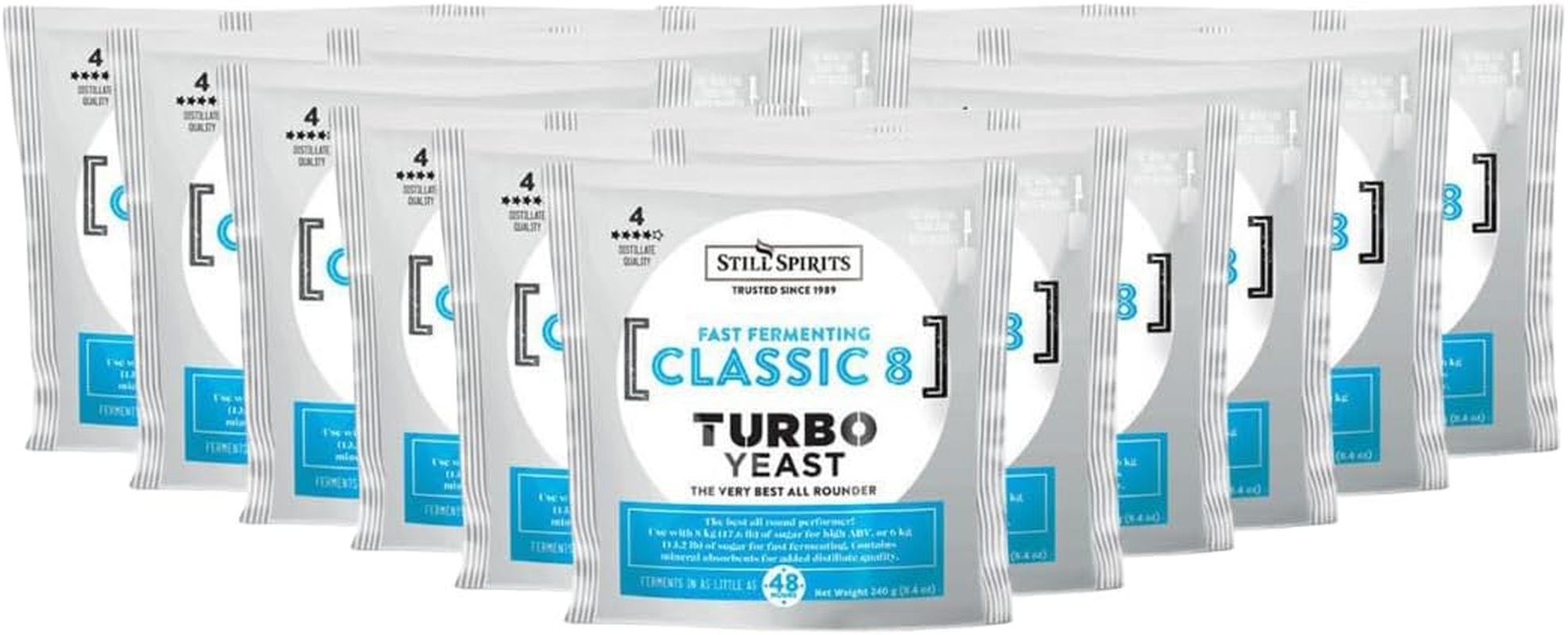 Still Spirits - Classic 8 Turbo Yeast - Multi Packs - Bulk Buy & save (10-Pack) image number 1